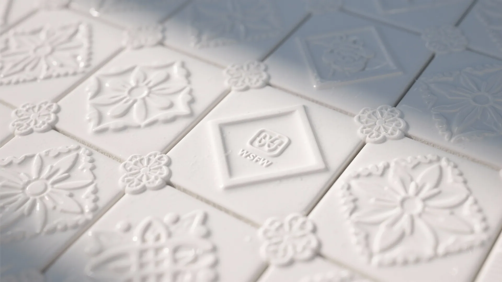 5. Patterned White Ceramics for Playful Elegance