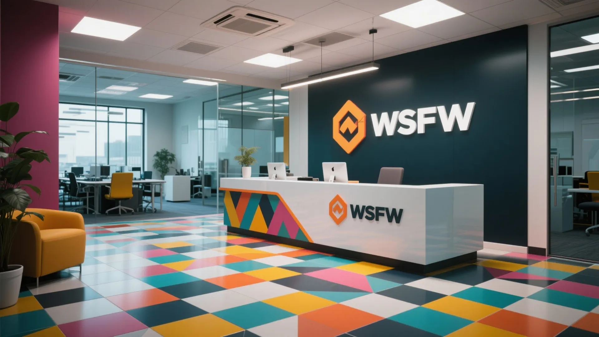 8. Patterned Tiles for Bold Branding