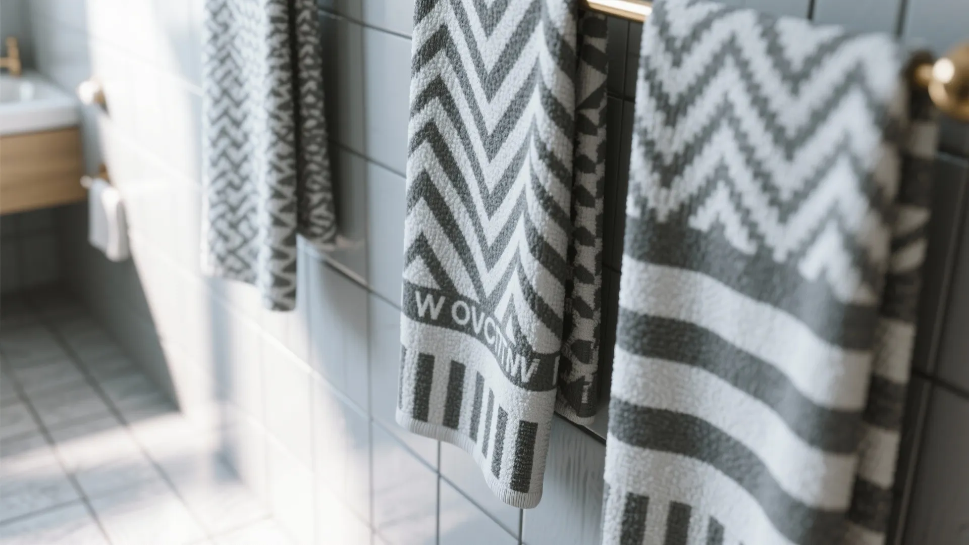 3. Play with Patterned Towels