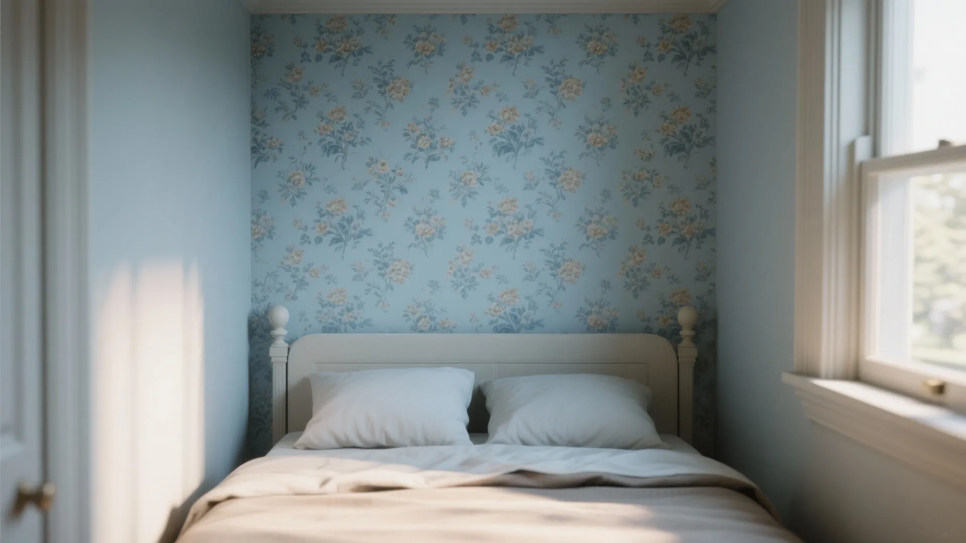 Subtle Patterned Wallpaper for Depth