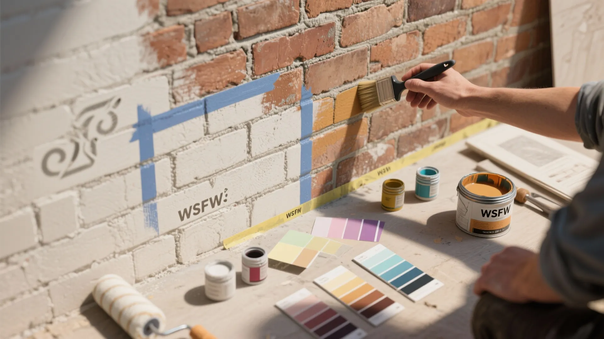 4. Patterns & Partial Paint — Play with Negative Space