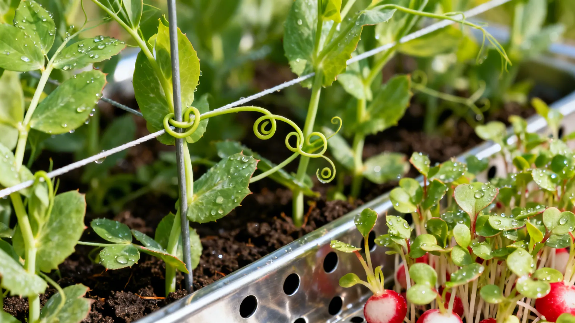 Edible Vines and Climbers: Peas, Microgreens, and Herb Towers