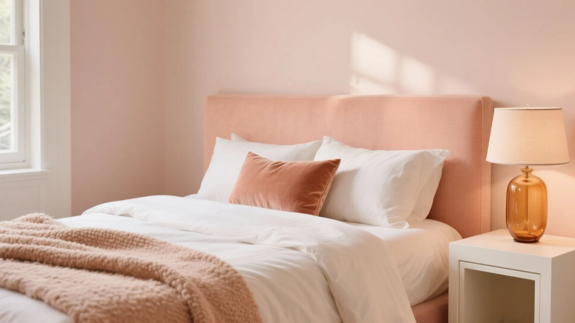 Soft Peach Bedroom Sanctuary