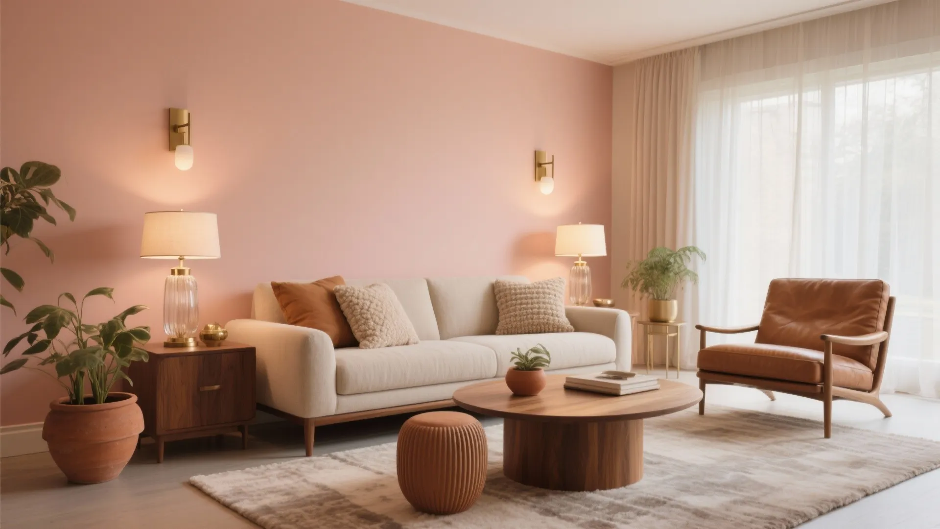Peach Colour Combination for Living Room: Inspiring Ideas