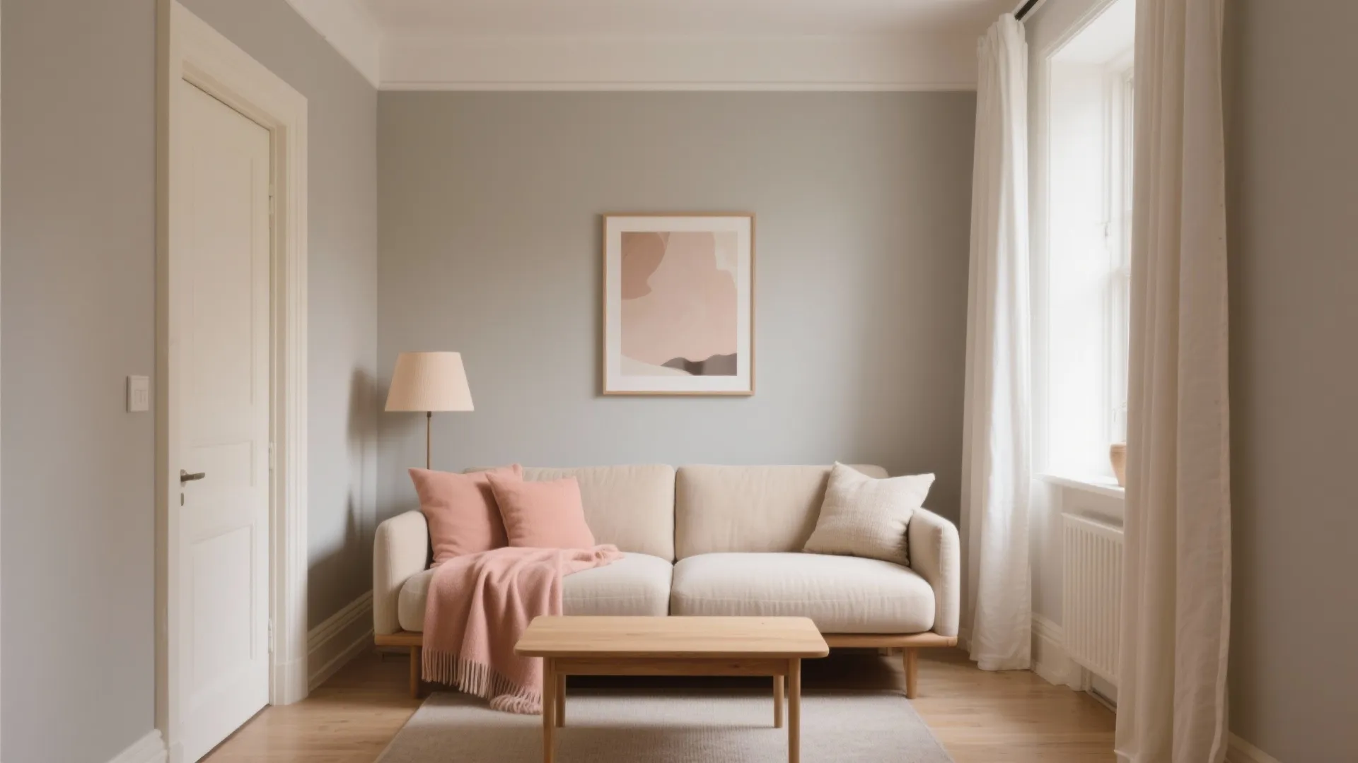 Warm Neutrals + Peach Blush Accents