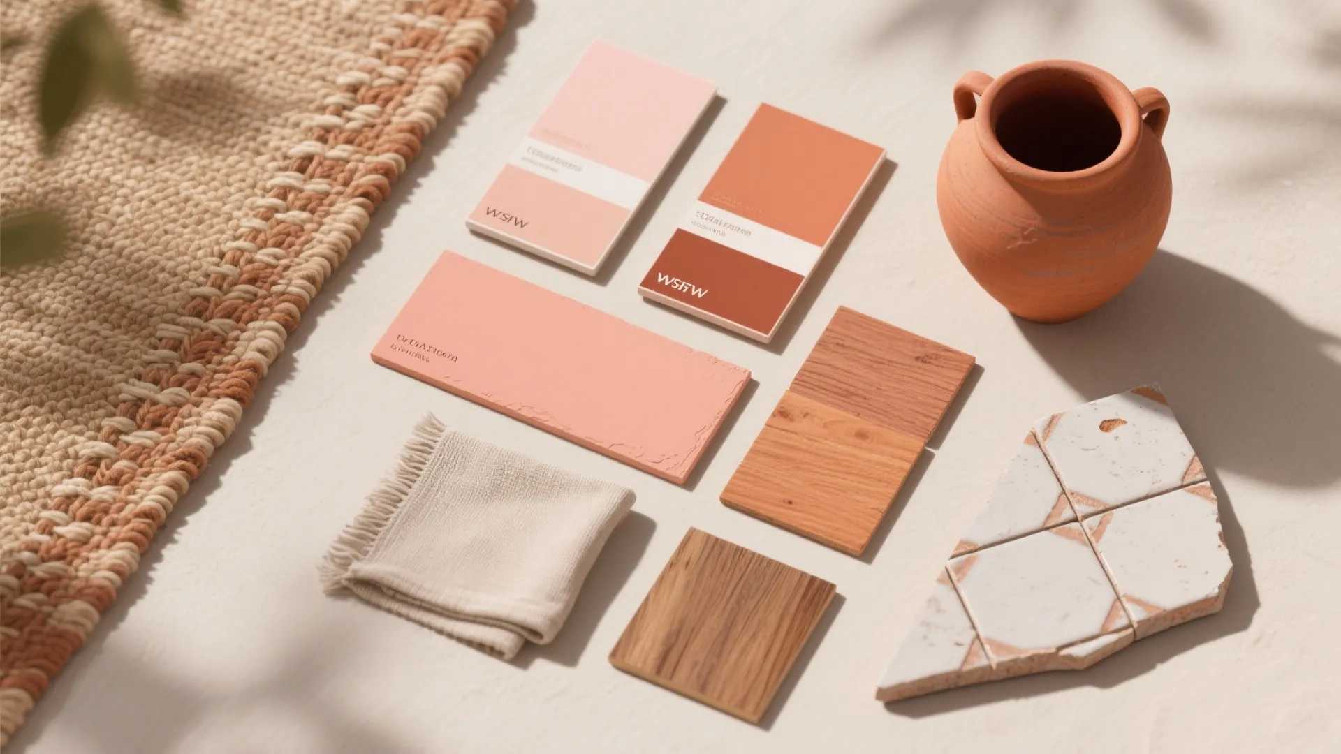 3. Peach and Terracotta Layering