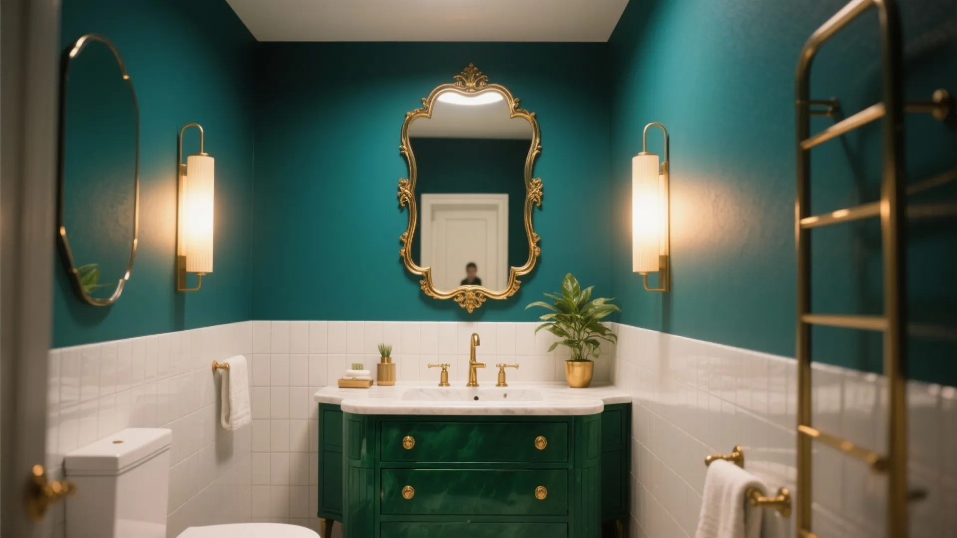 Peacock Bathroom Decor: 5 Inspiring Ideas: How to bring peacock hues, feather motifs and luxe finishes into small bathrooms with practical tips from a designer