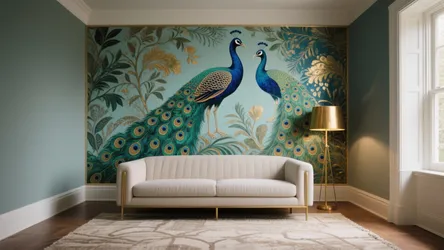 5 Peacock Design for Wall Ideas for Small Spaces