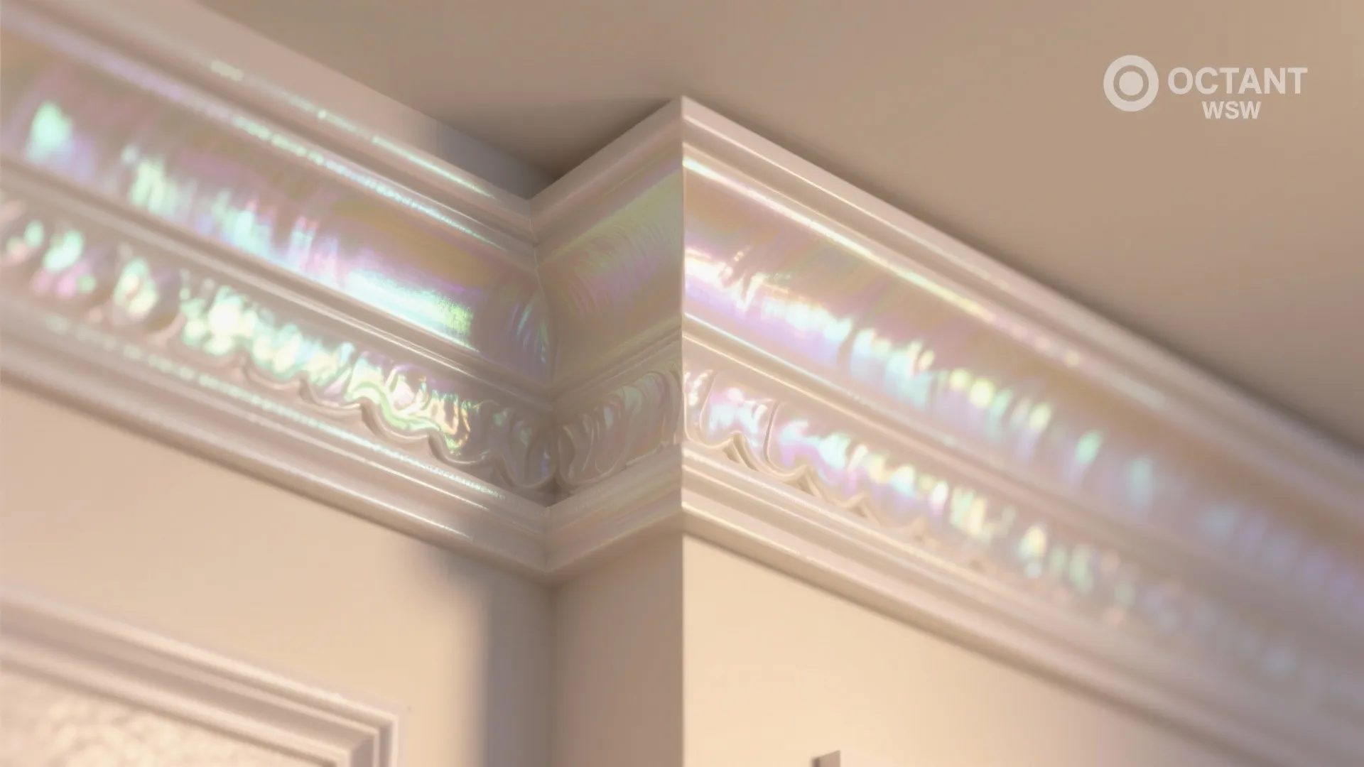 2. Pearlescent Trim and Ceilings
