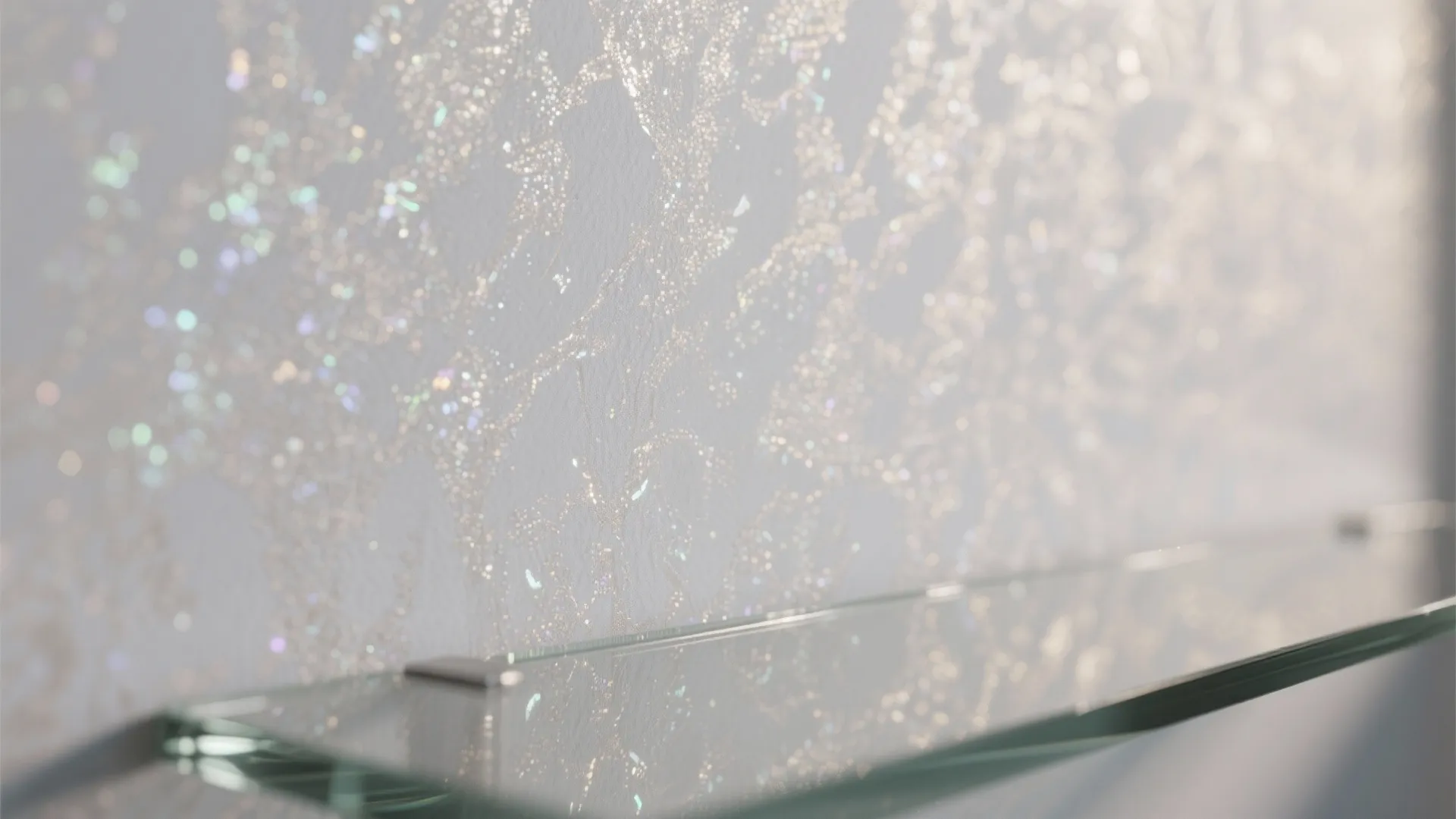 2) Glassy Light: Pale Hues and Reflective Details