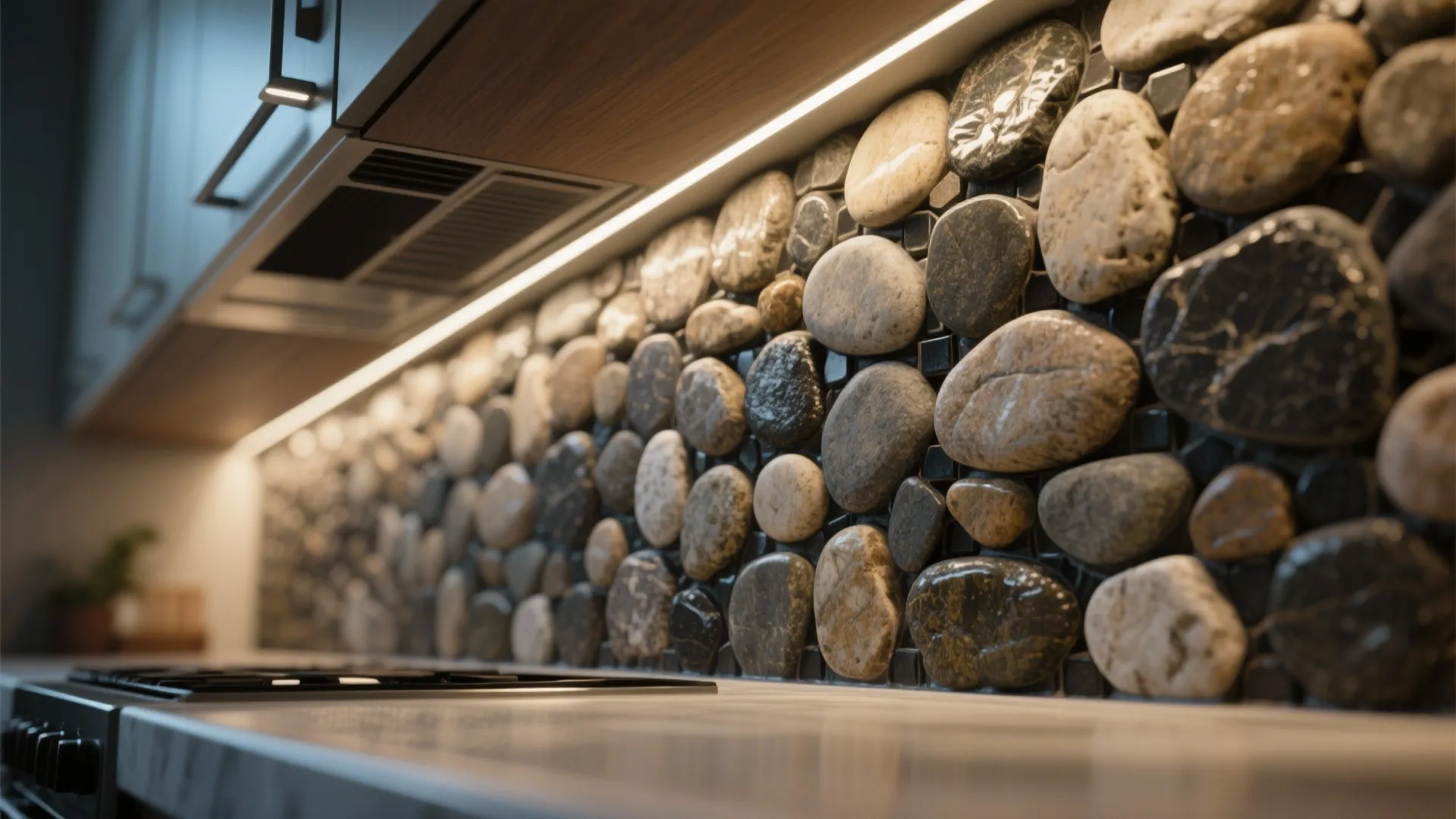 4. Pebble or river rock accents