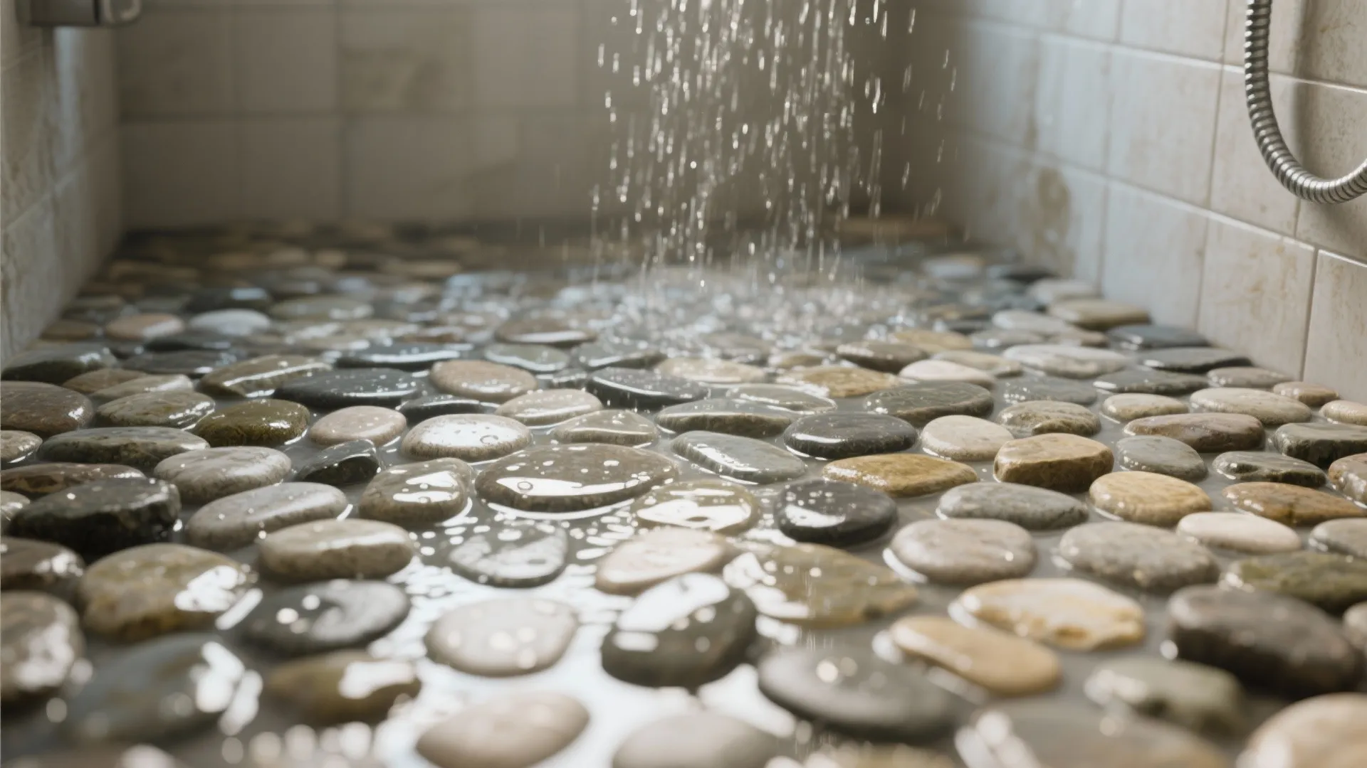 5. Pebble Shower Flooring