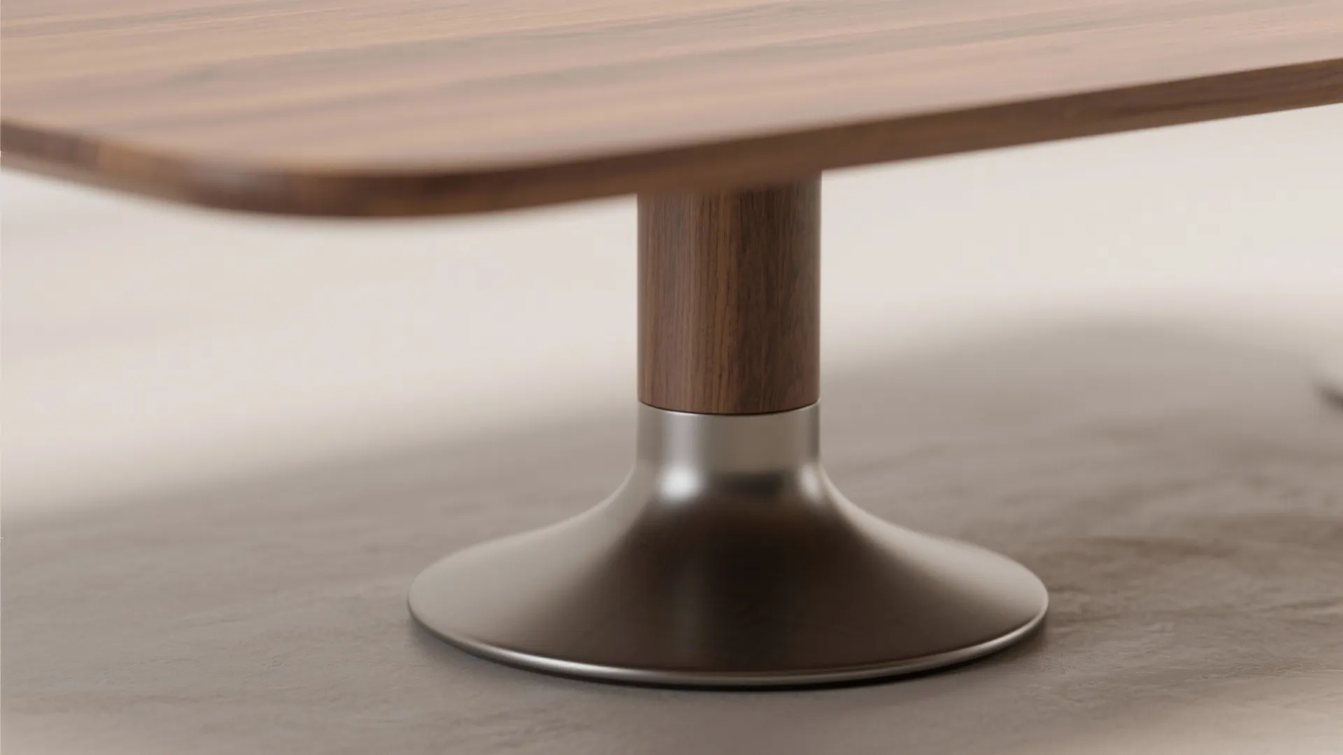 3. Choose a pedestal base for better legroom