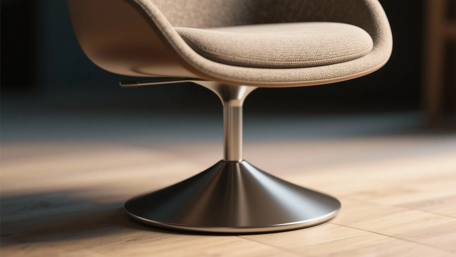 3. Pedestal-base swivel chairs with small footprints
