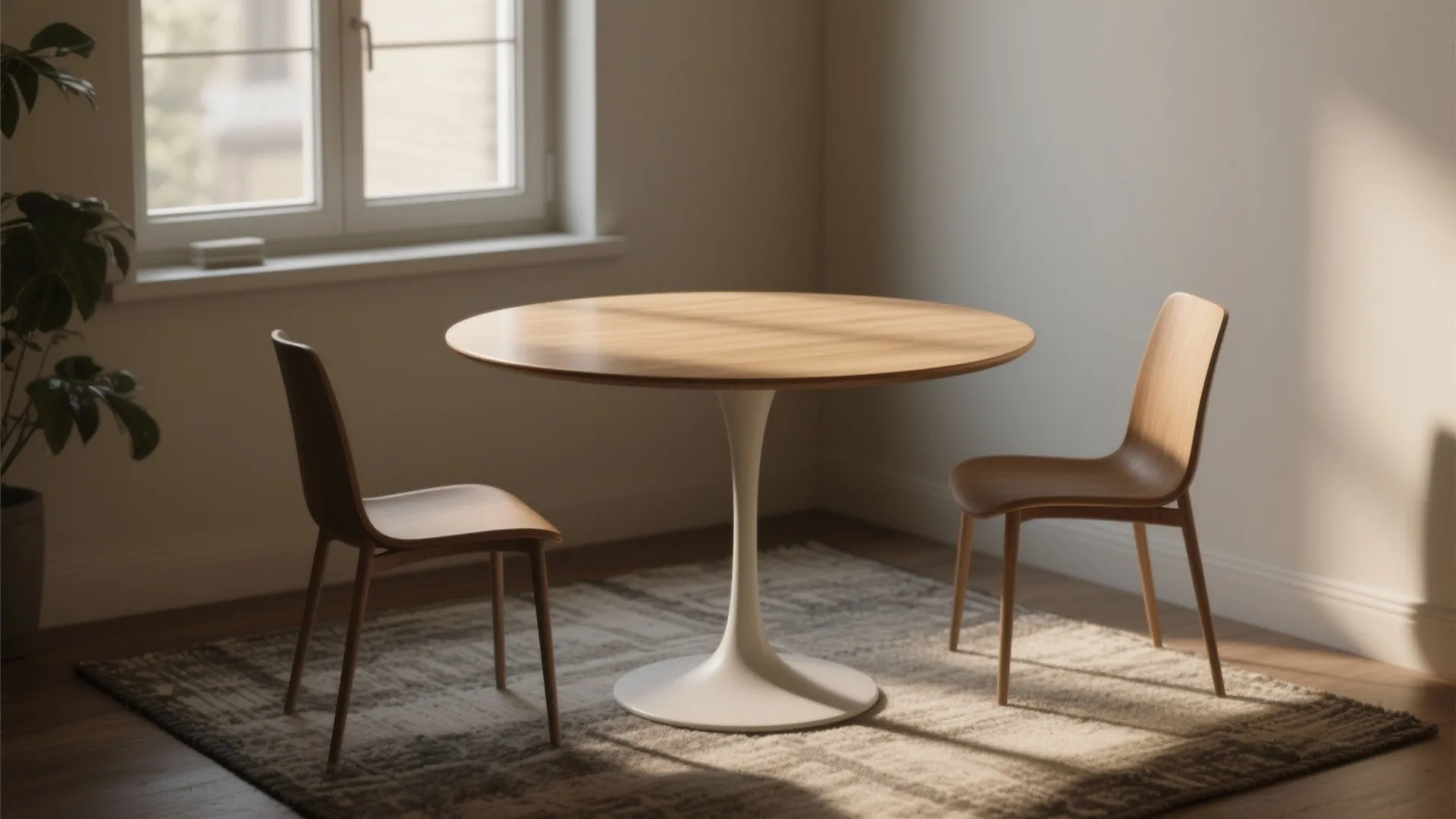 1. Embrace a slim pedestal base