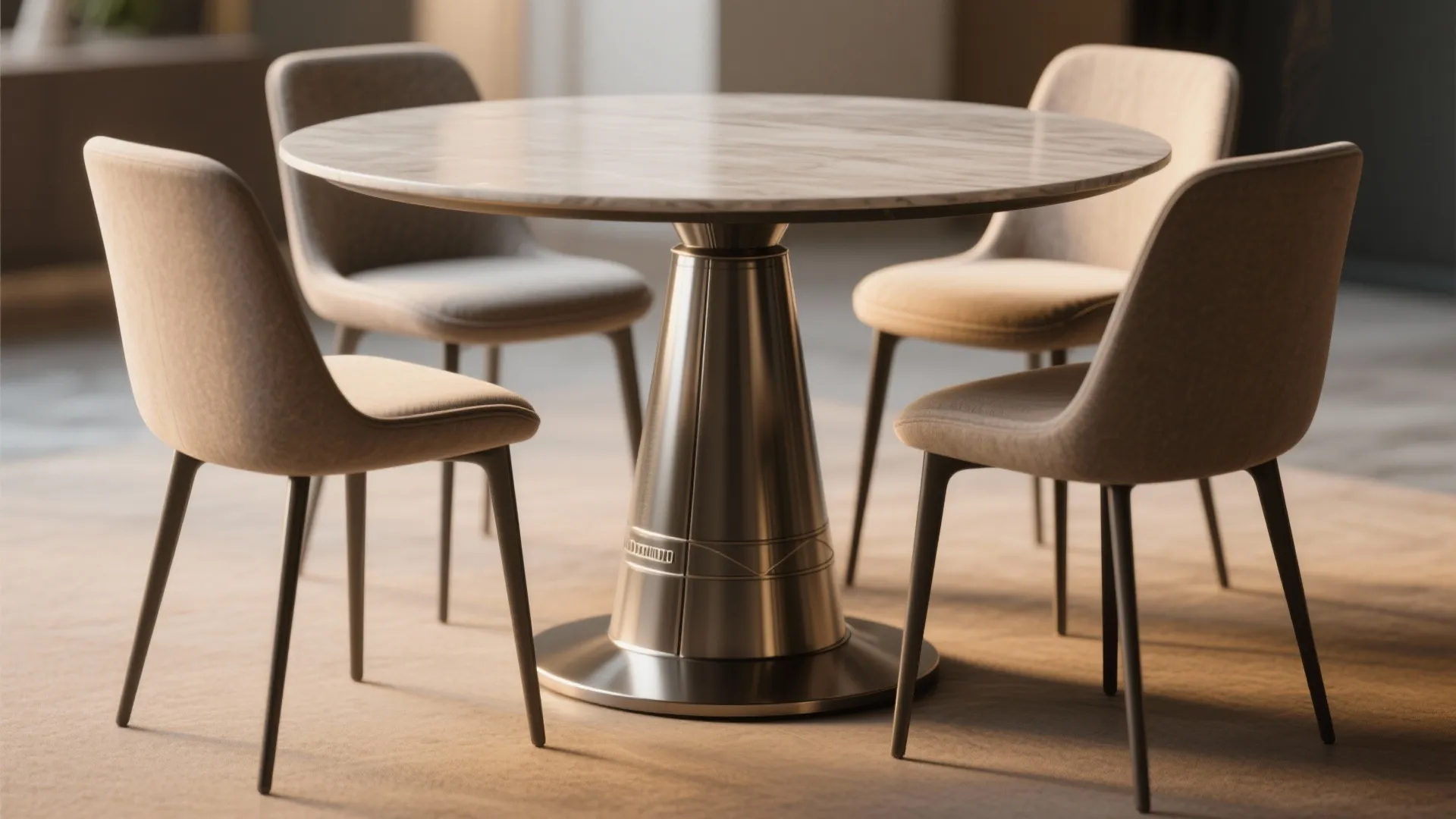 3. Pedestal base for maximum legroom