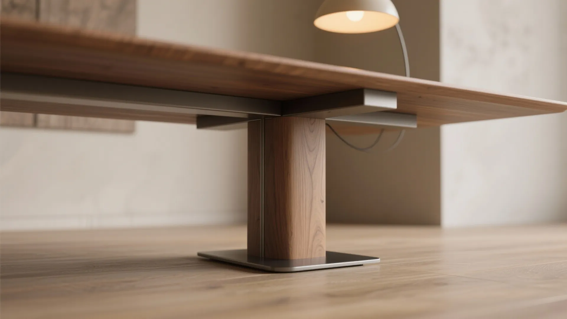 4. Pedestal base for extra knee room