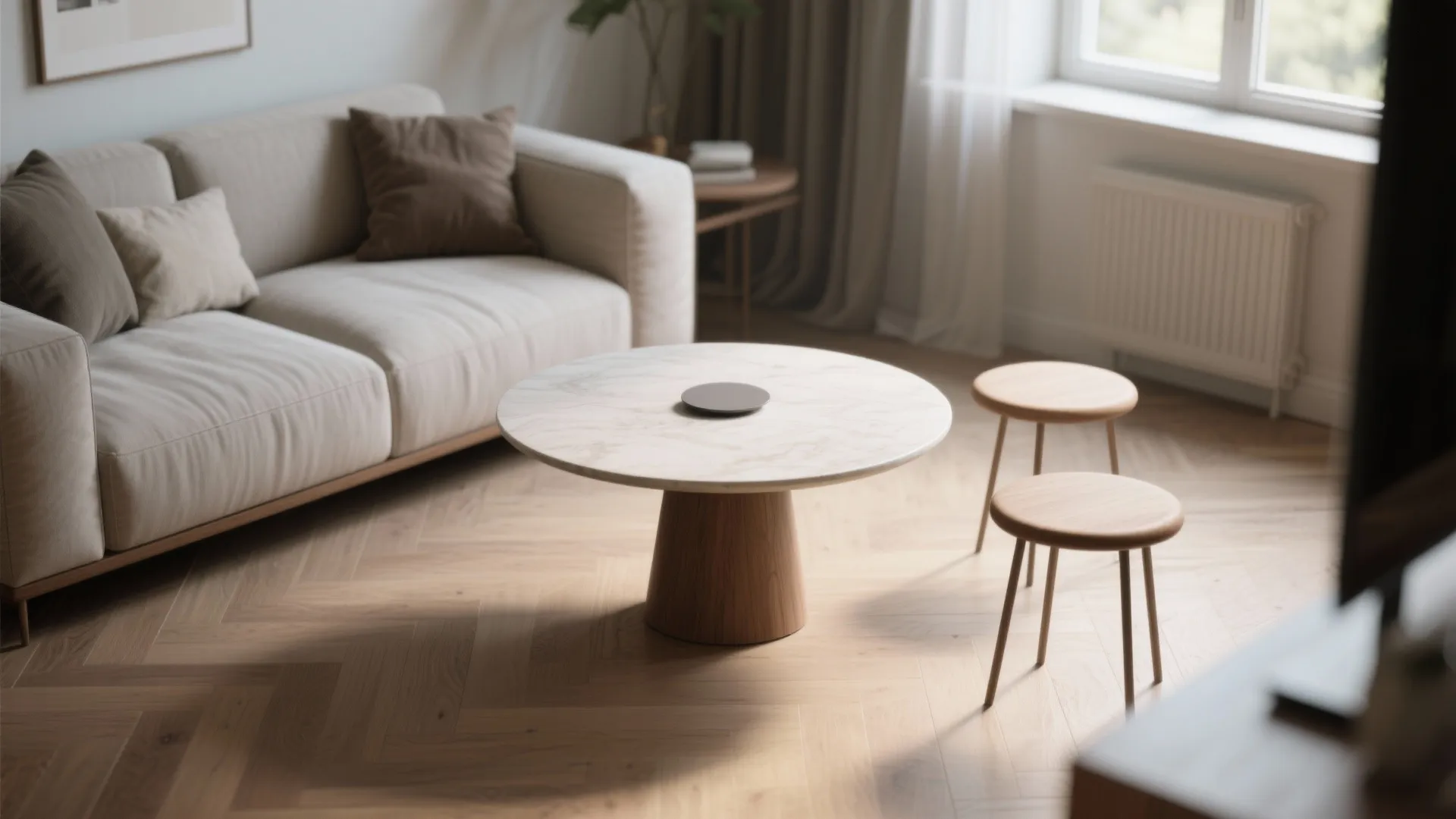 1. Go pedestal or single-leg for visual lightness