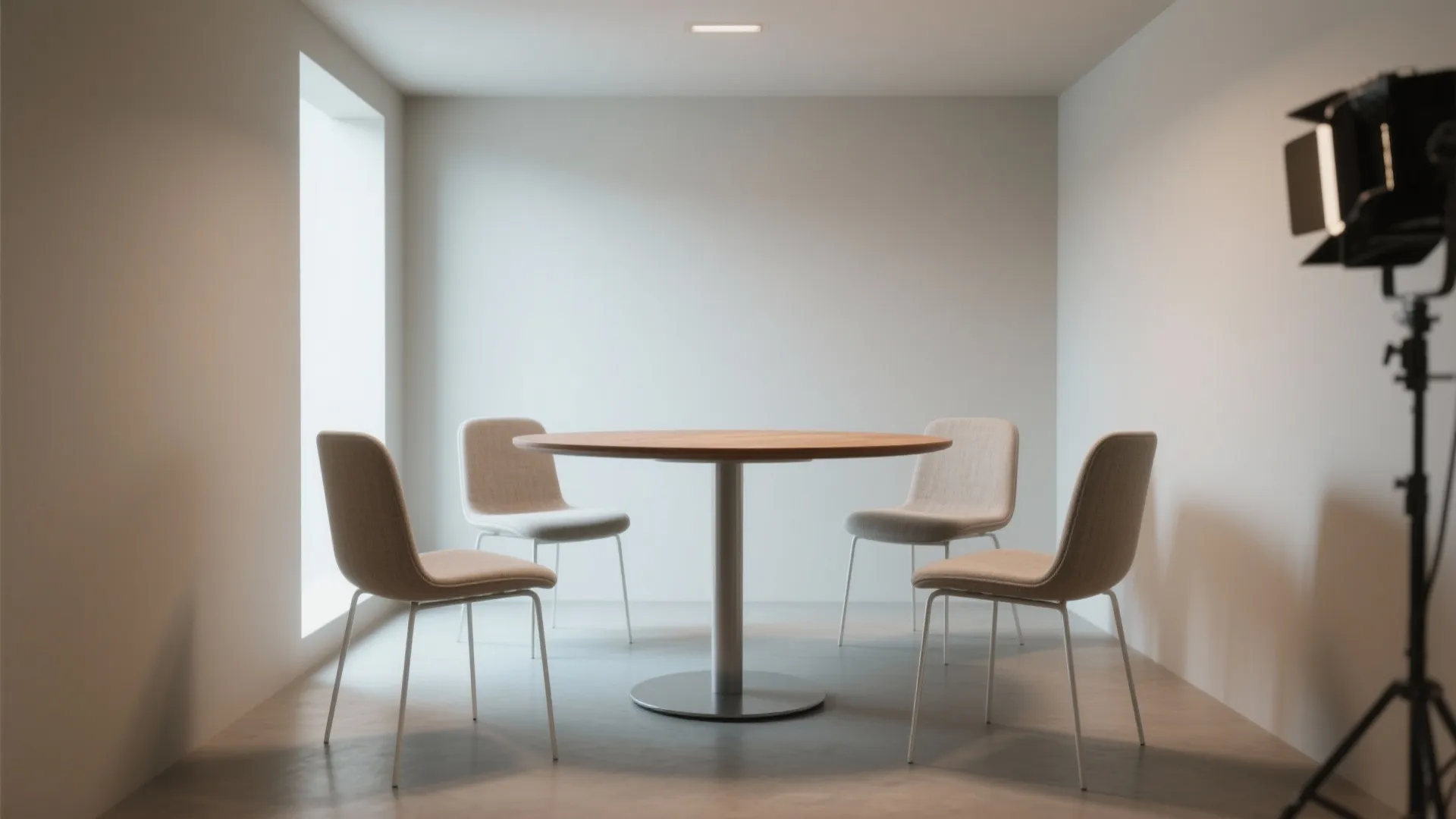 3. Slim Pedestal Table