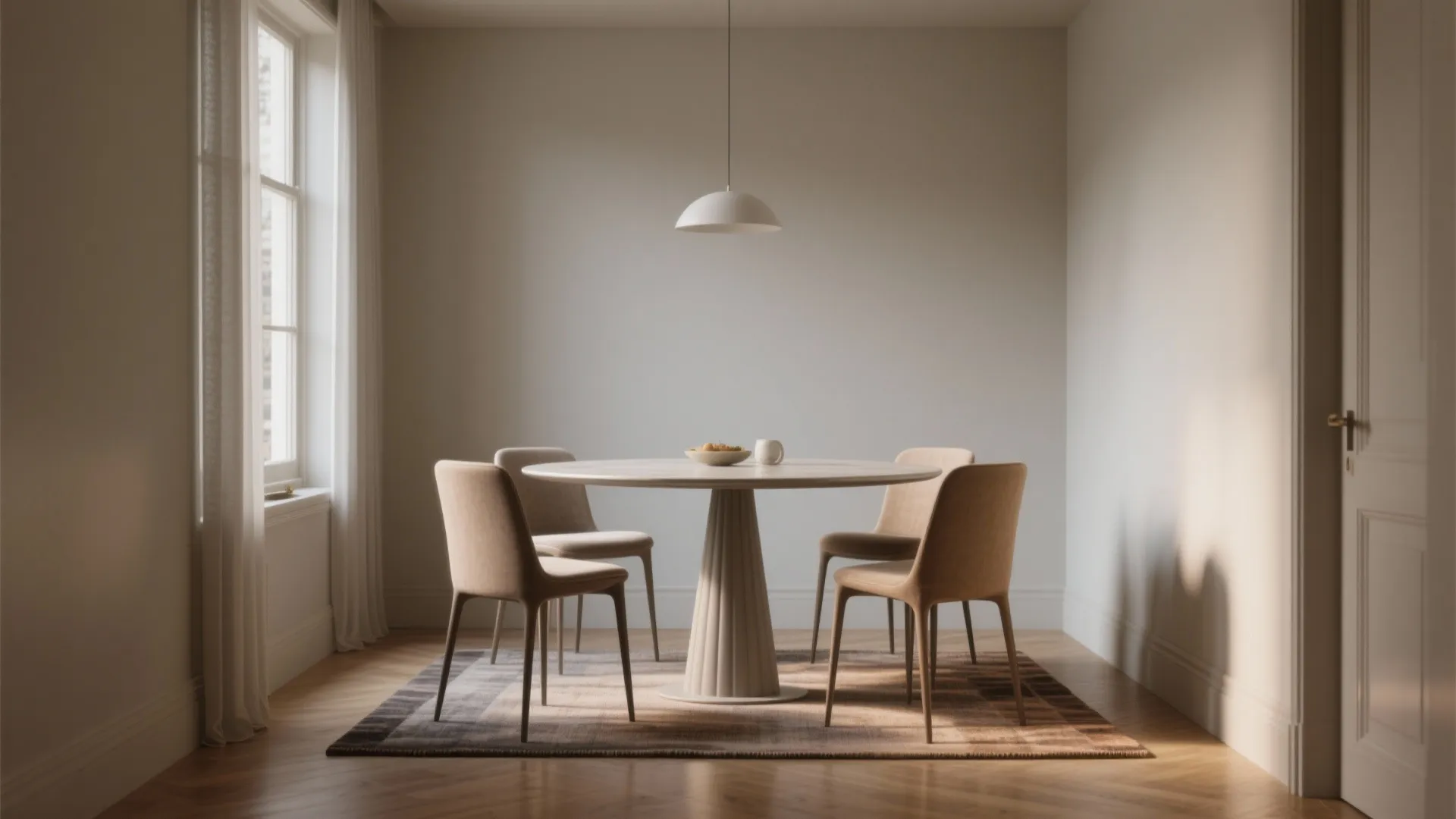 1. Round or Oval Pedestal Table