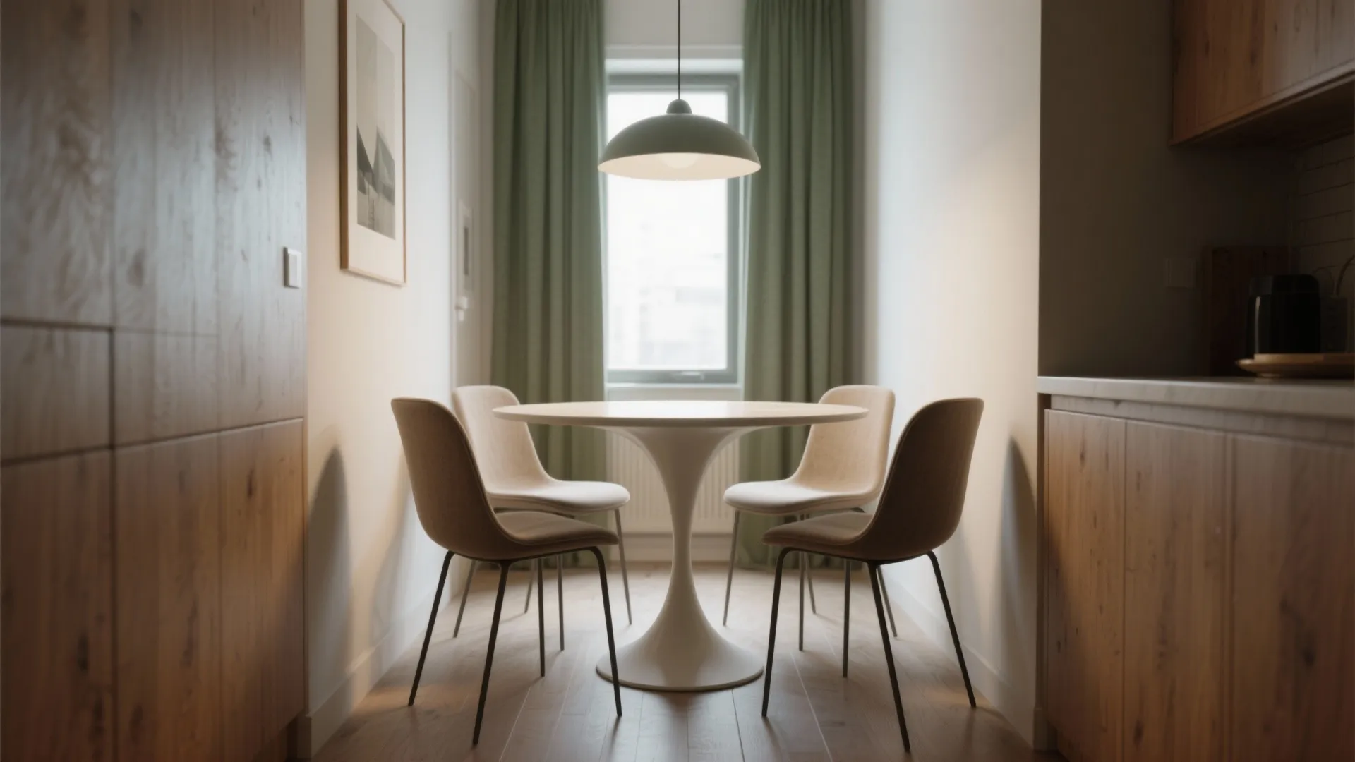 1. Go round with a pedestal table