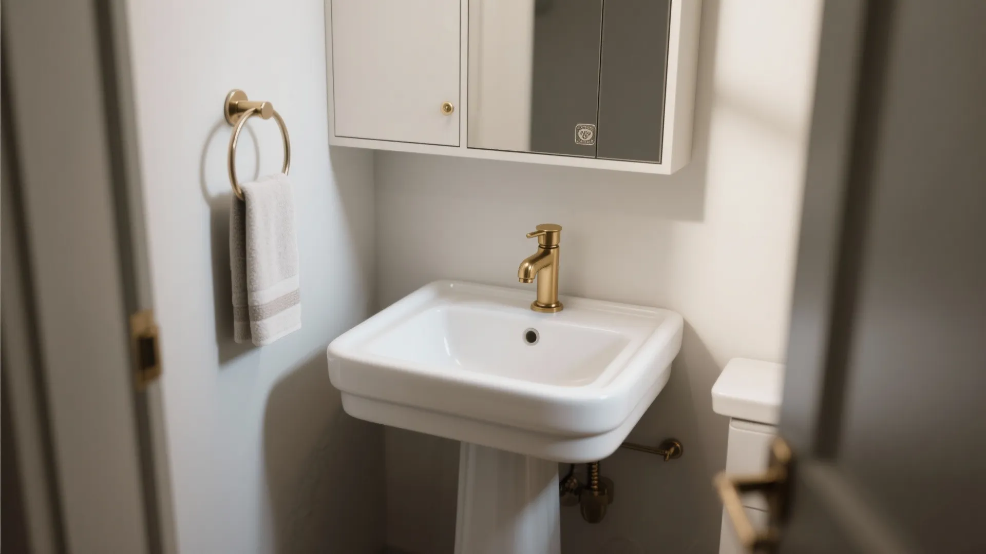 3. Pedestal sinks and space-saving fixtures