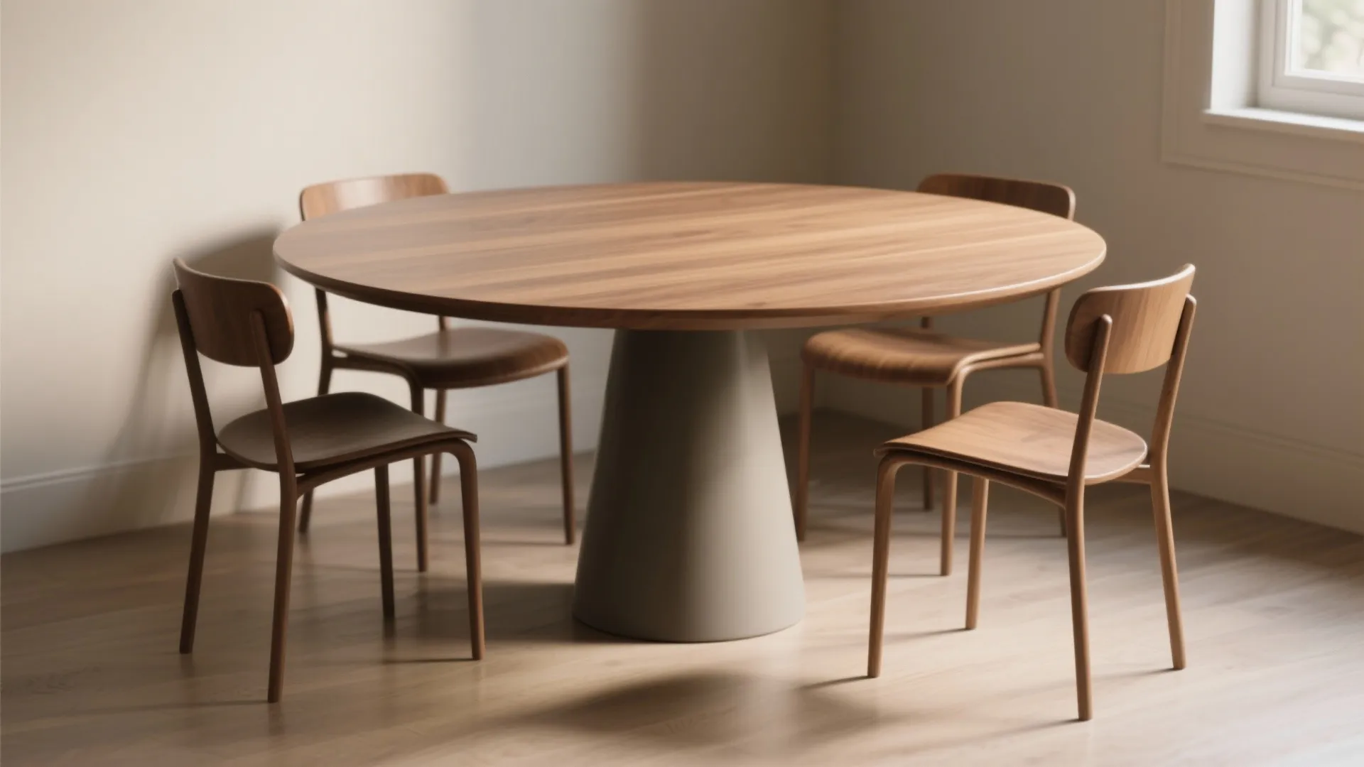 1. Pedestal base for better flow