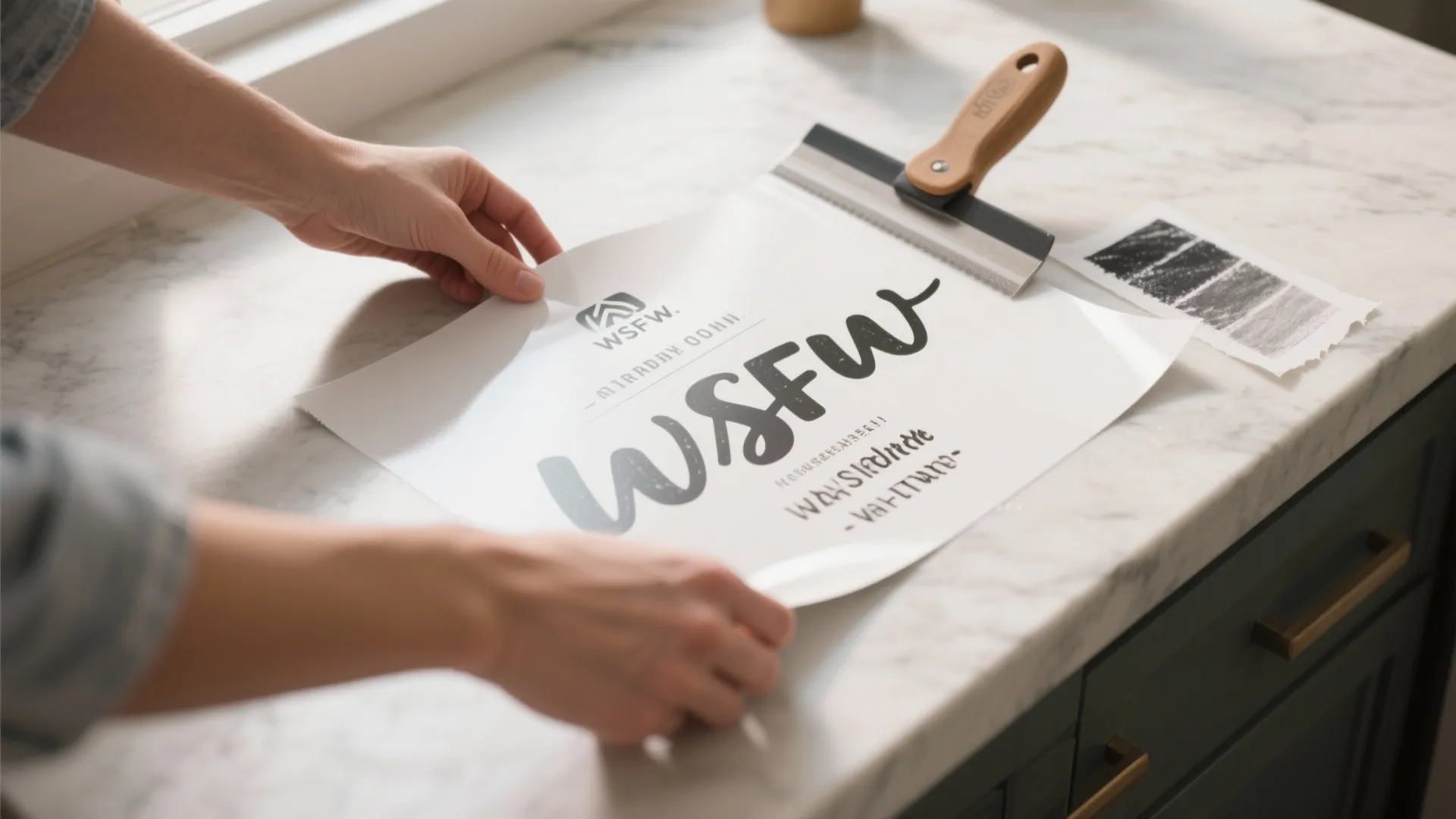 5. Temporary Chalk or Peel-and-Stick Scripts