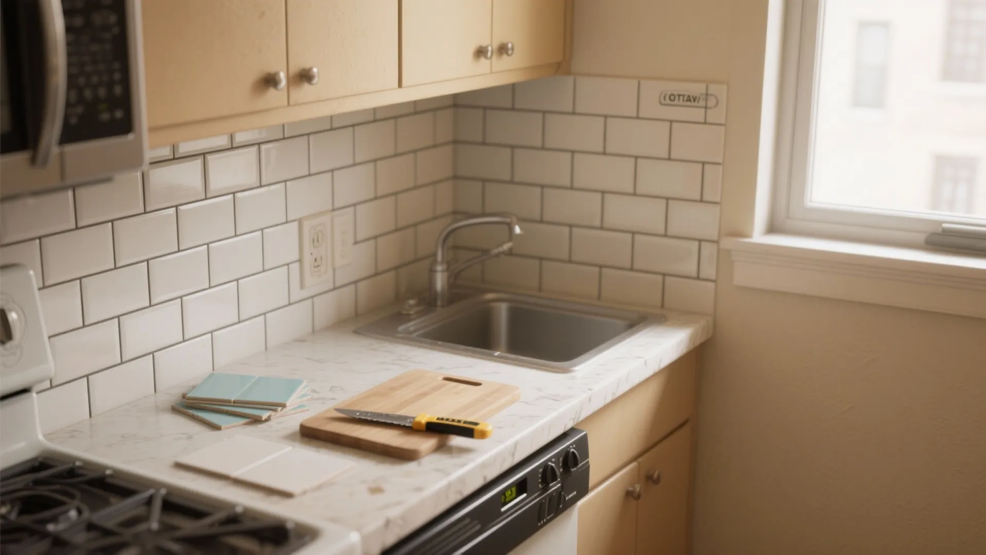 1. Peel-and-Stick Tiles: Instant Upgrade