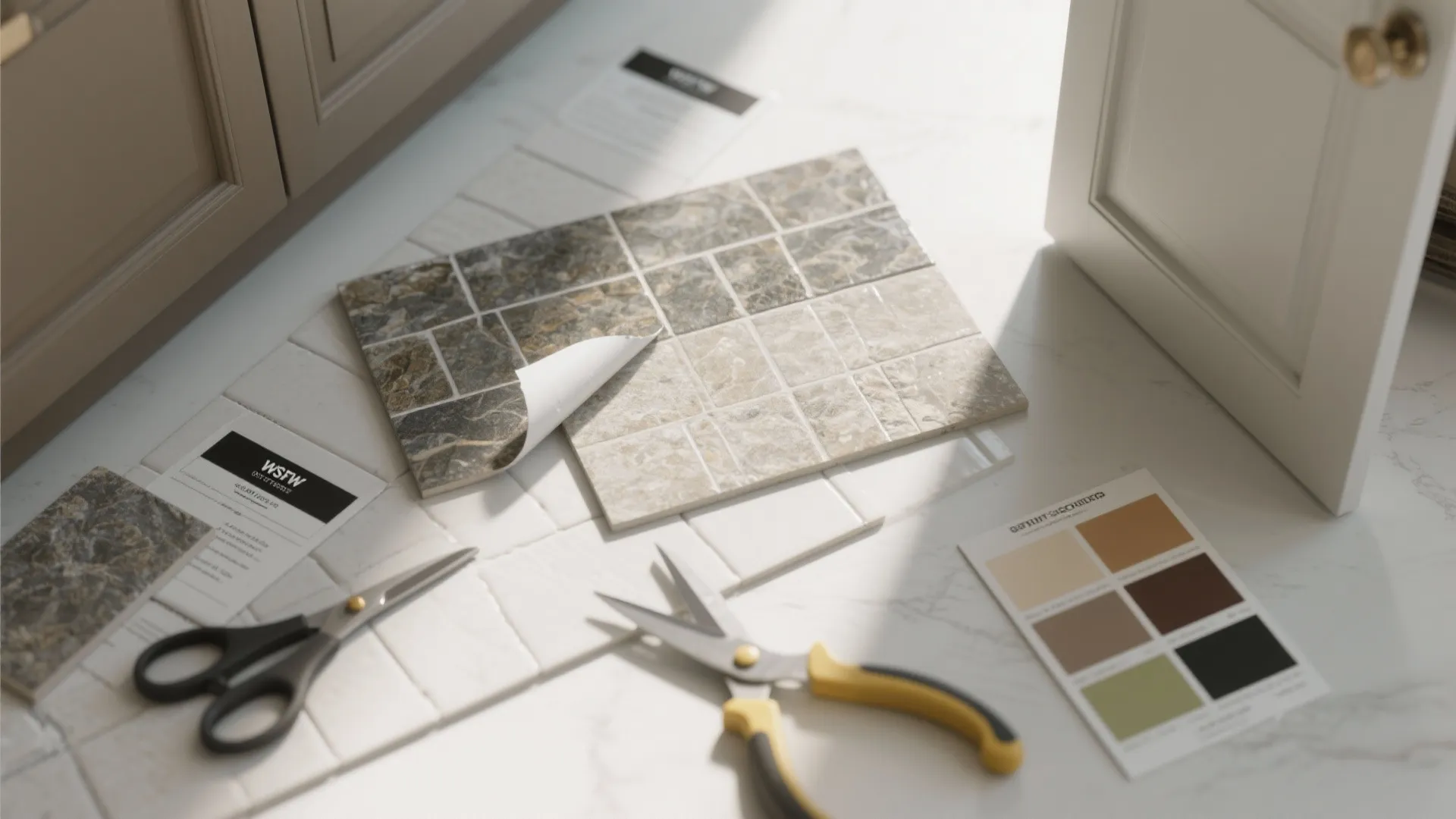 4. Peel-and-Stick Tiles for Fast Refreshes