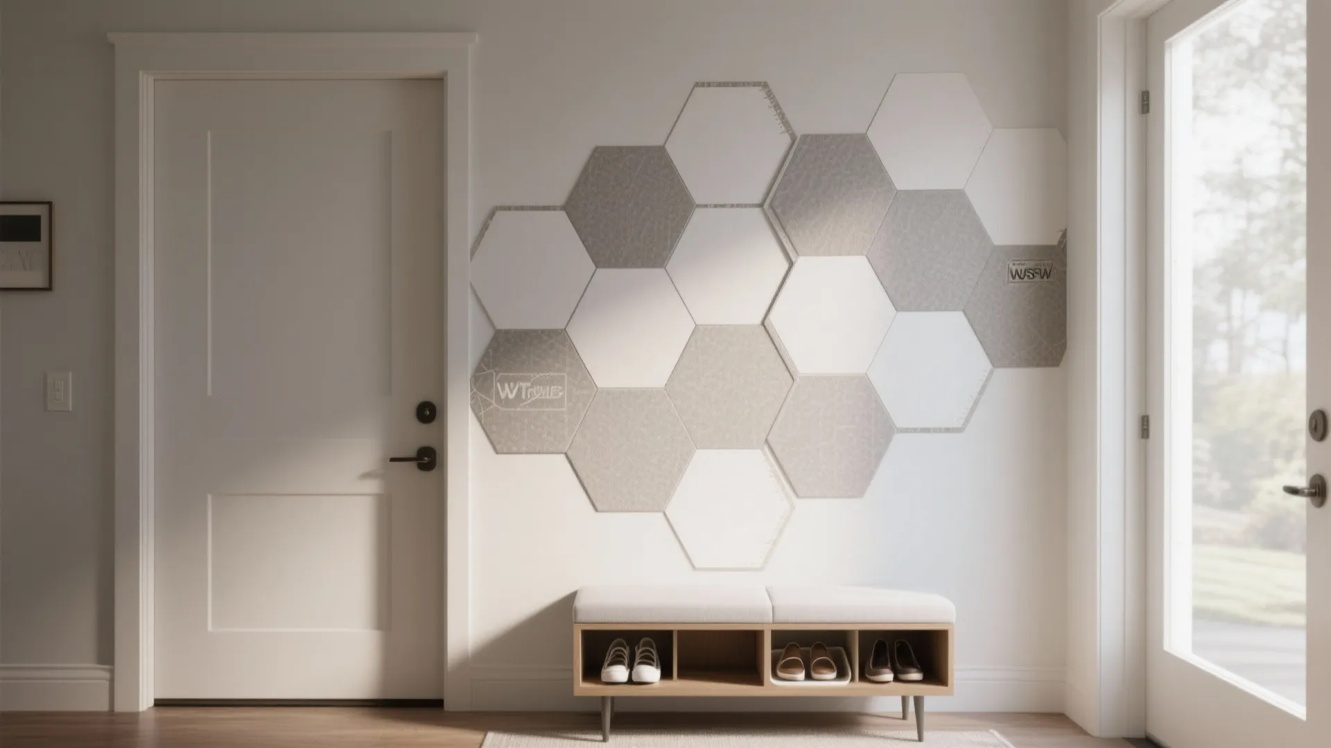 4. Peel-and-Stick Geometric Panels