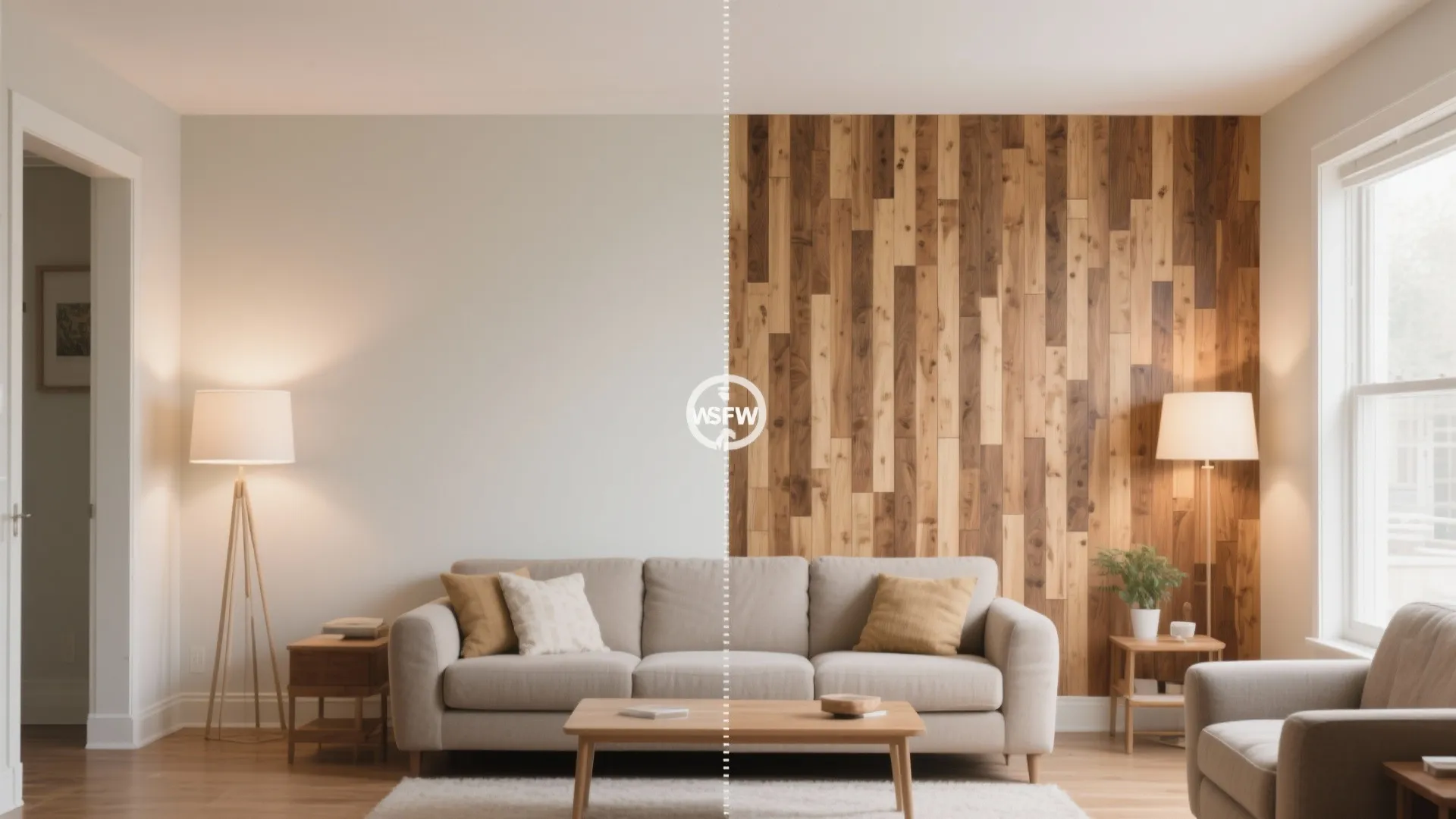 2) Peel-and-Stick Accent Wall (Panels, Paper, or Decals)