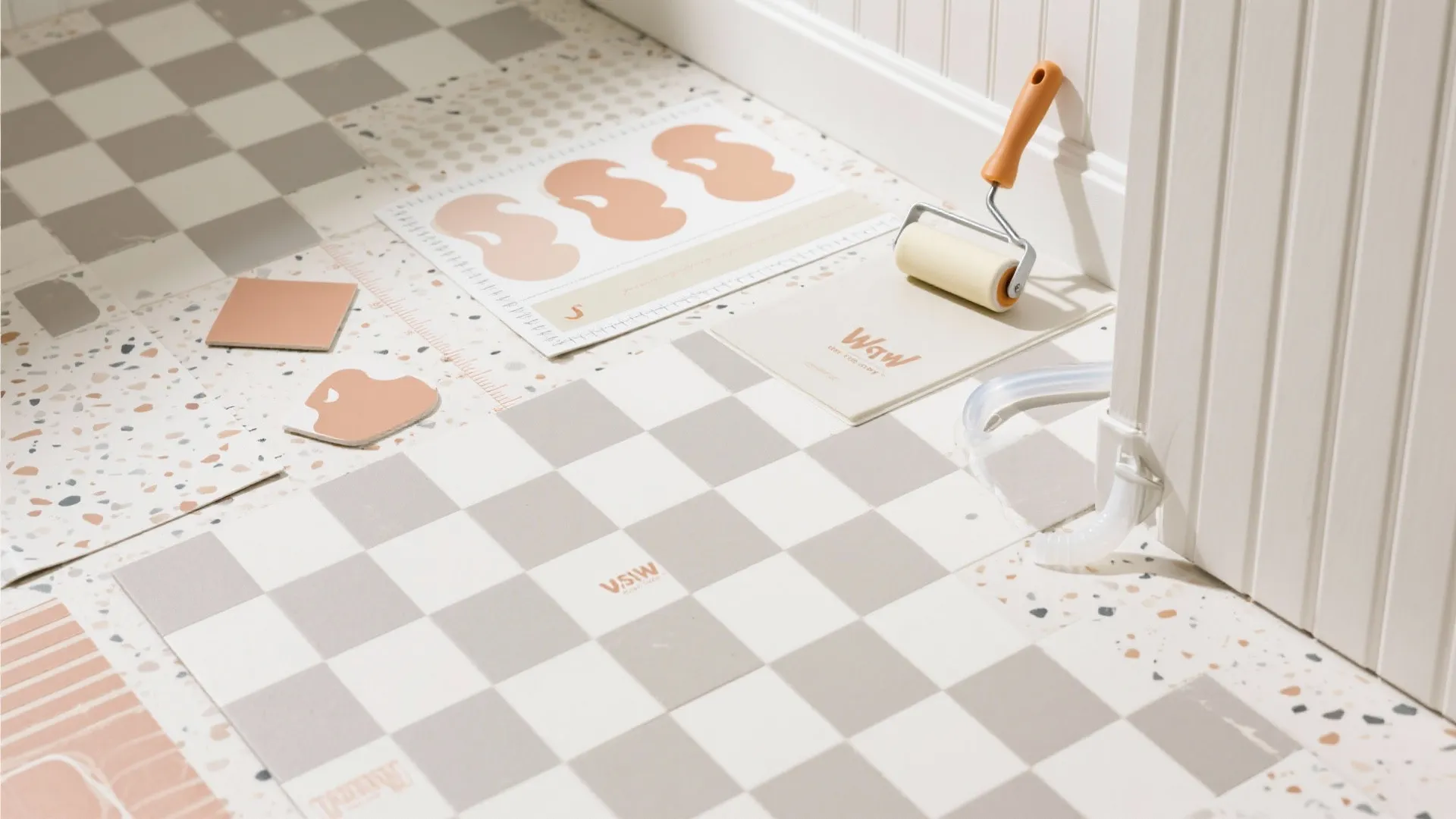 Idea 4: Peel-and-stick for pattern and protection