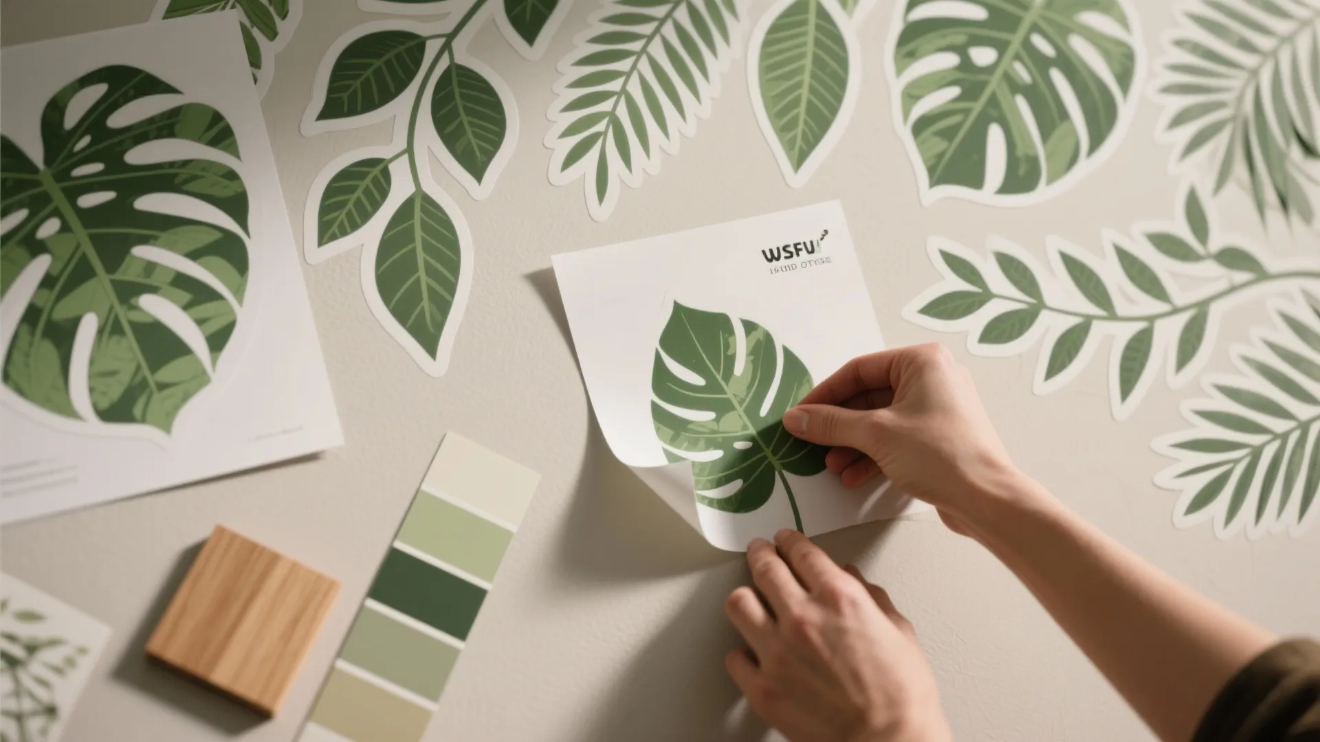 3. Peel-and-Stick Foliage for Renters