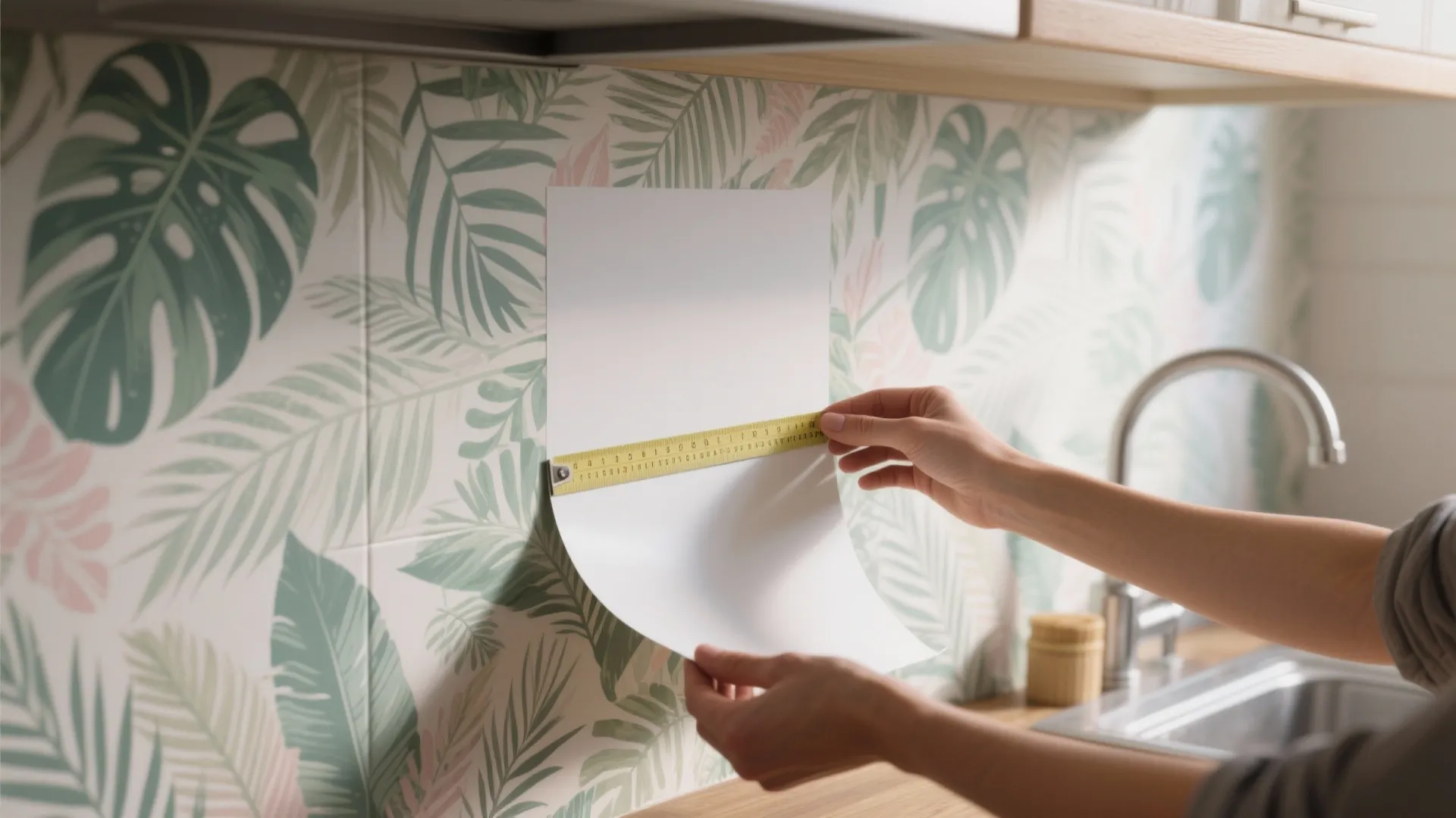 4. Peel-and-Stick Wallpaper or Mural