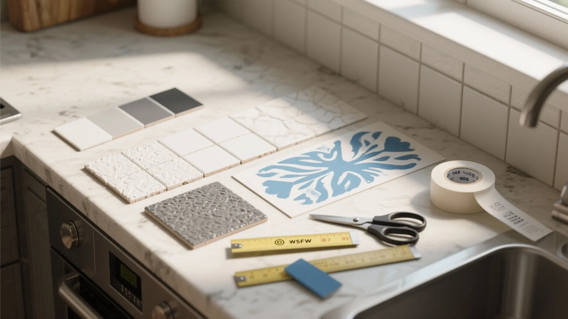 5. Peel-and-stick or painted stencils for budget refreshes