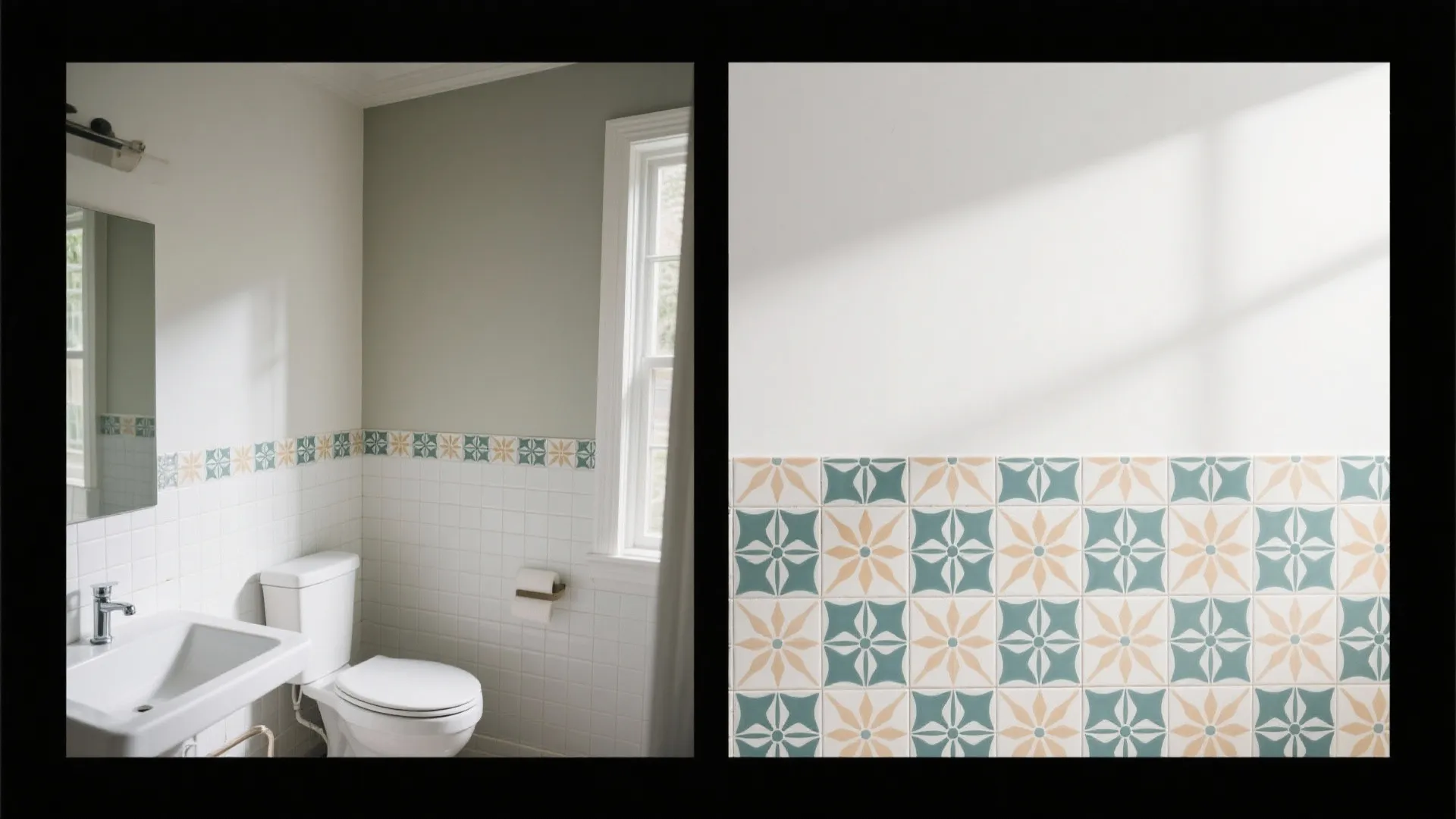 2. Peel-and-Stick Wall Tiles