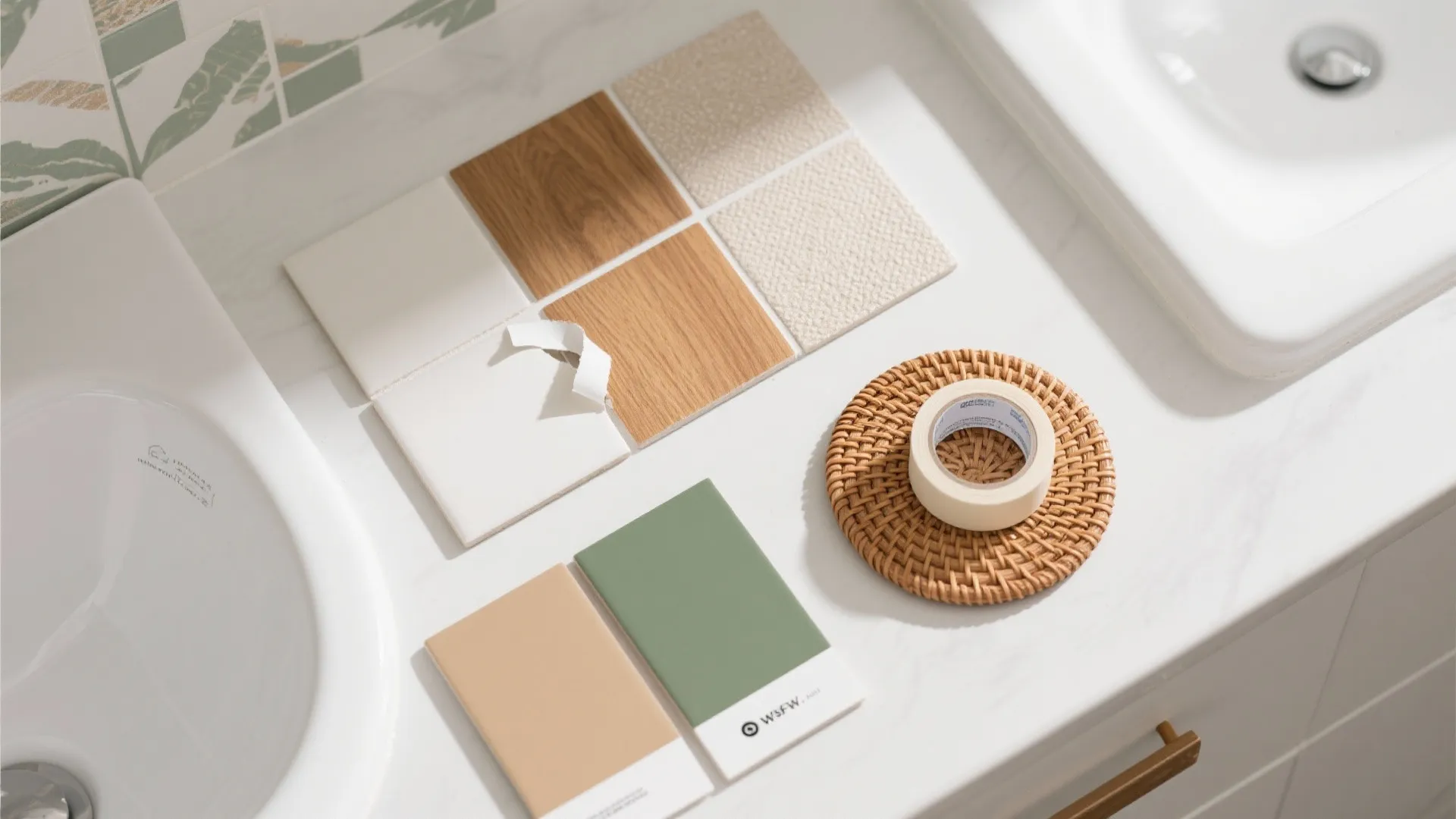 5. Add personality with texture and removable tiles