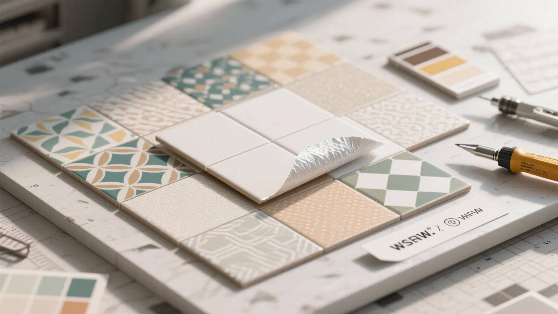 5. Peel-and-Stick Vinyl Tiles for DIY and Budget Jobs