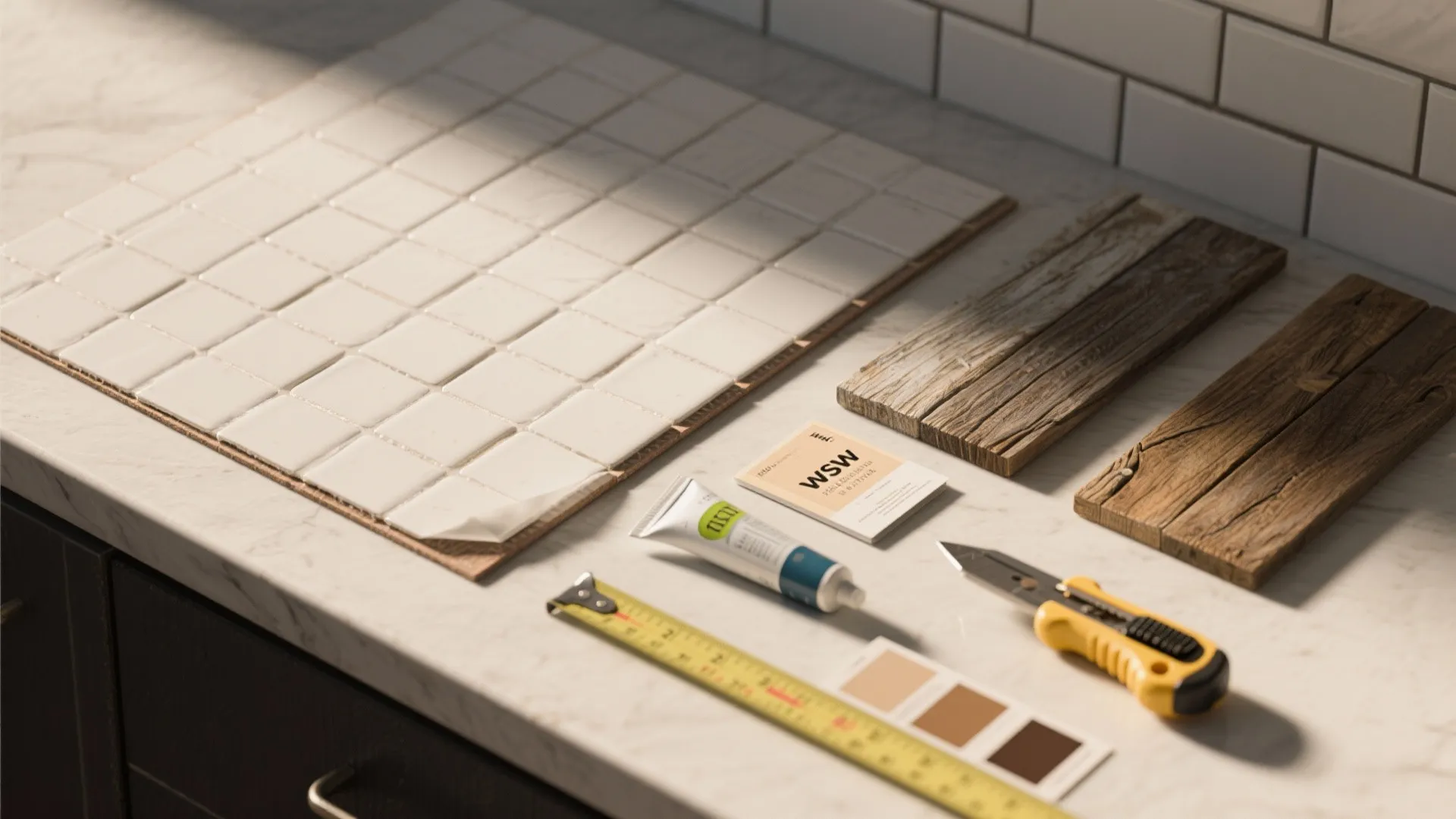 5. Peel-and-stick or reclaimed wood for quick updates