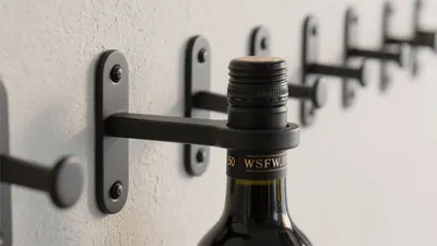 Wall-Mounted Wine Rack Design – Modern & Space-Saving