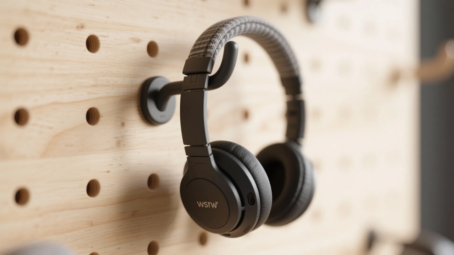 Pegboard Wall System + Slim Flip Desk