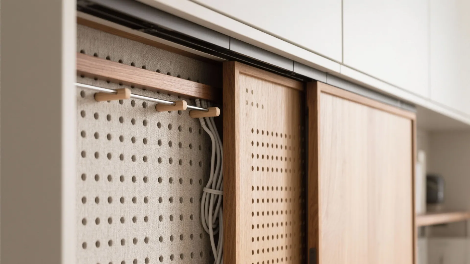 Minimalist storage that doubles as study walls