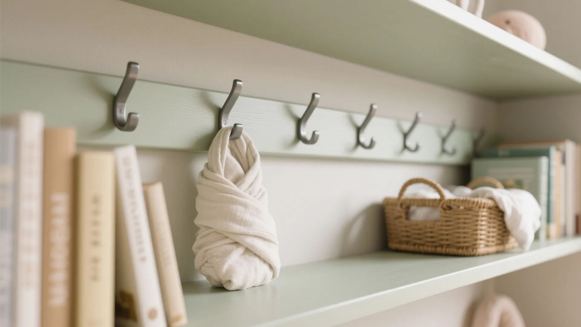 Vertical storage that grows with baby