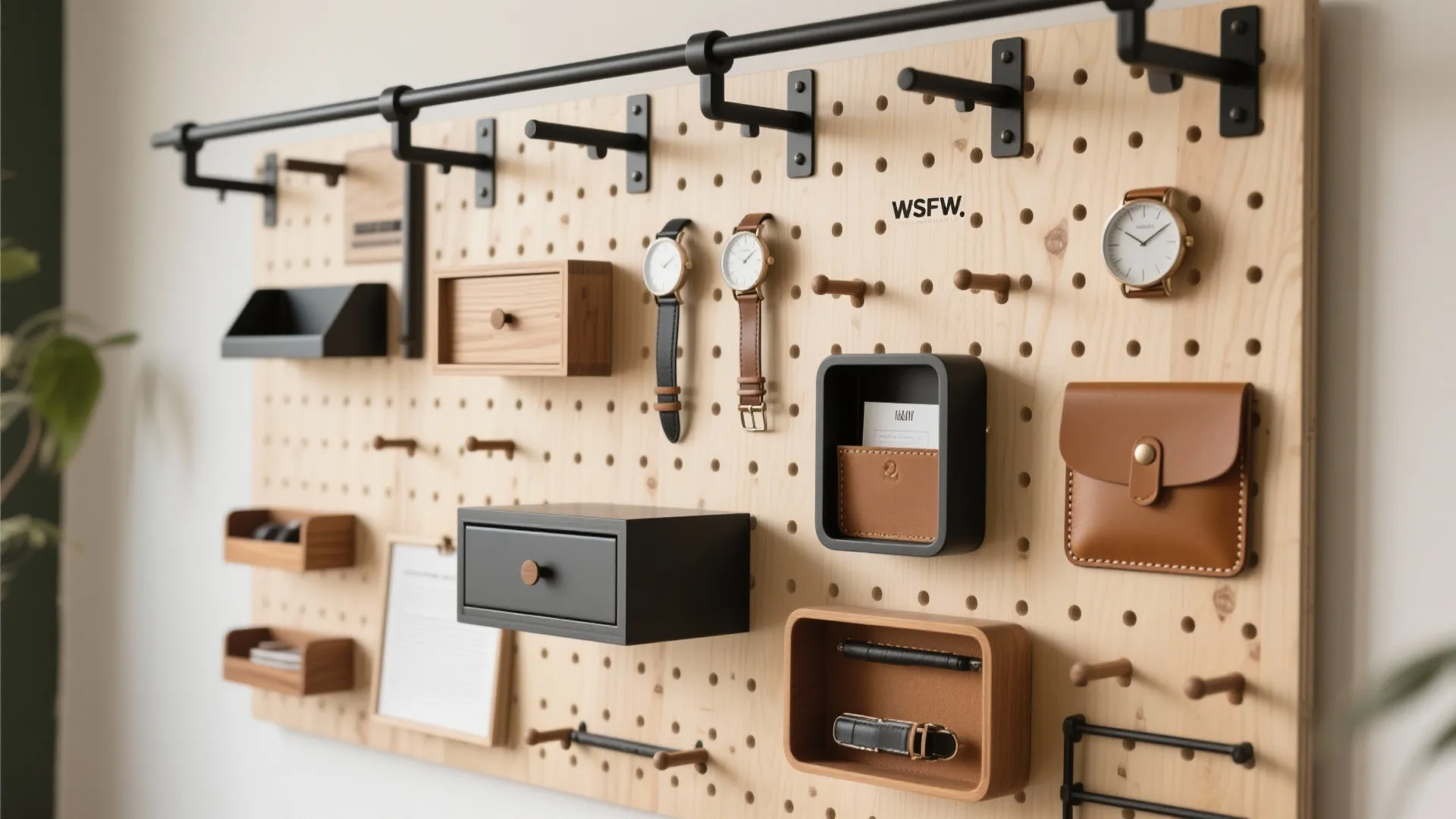 Modular Pegboard and Rail System