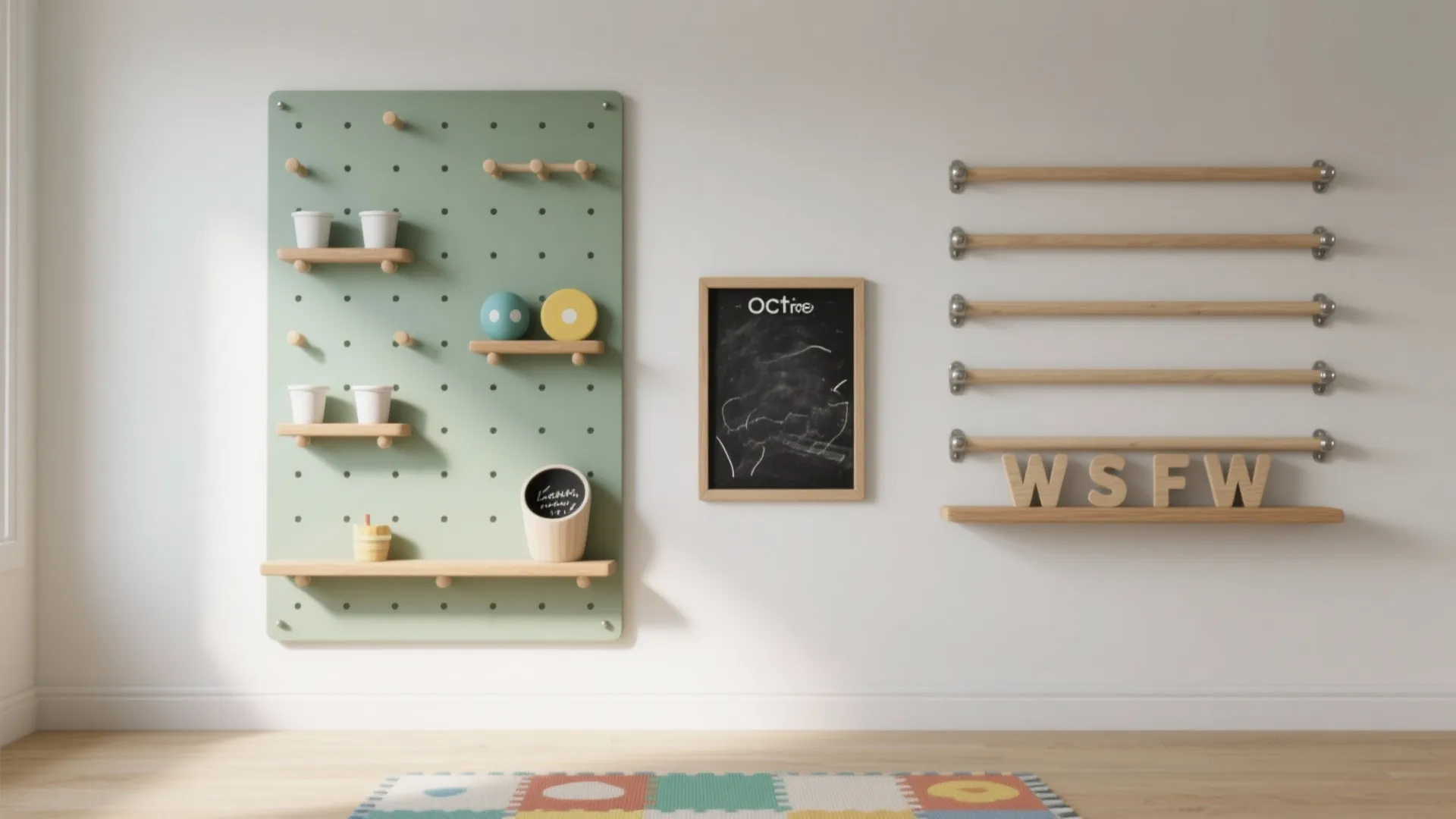 Vertical Play: Pegboards, Chalk Walls, and Anchored Climb Elements