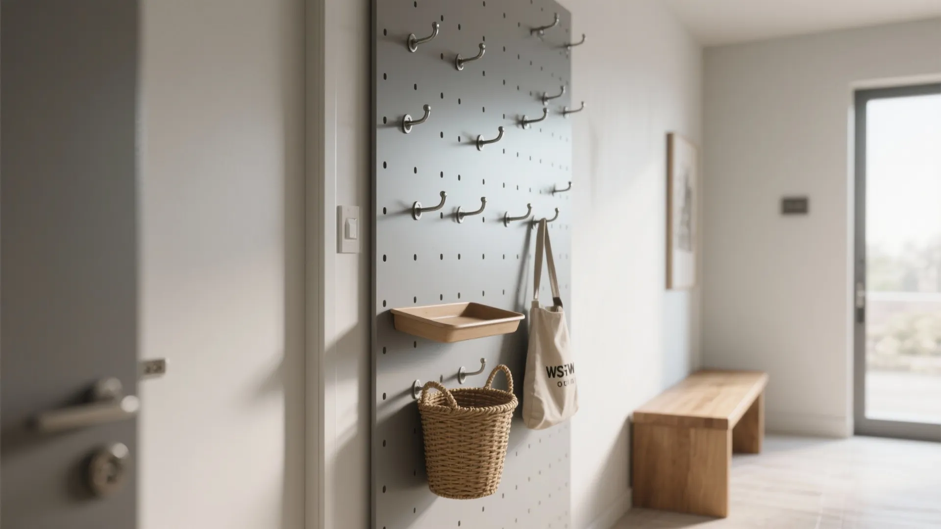 2. Vertical pegboard column