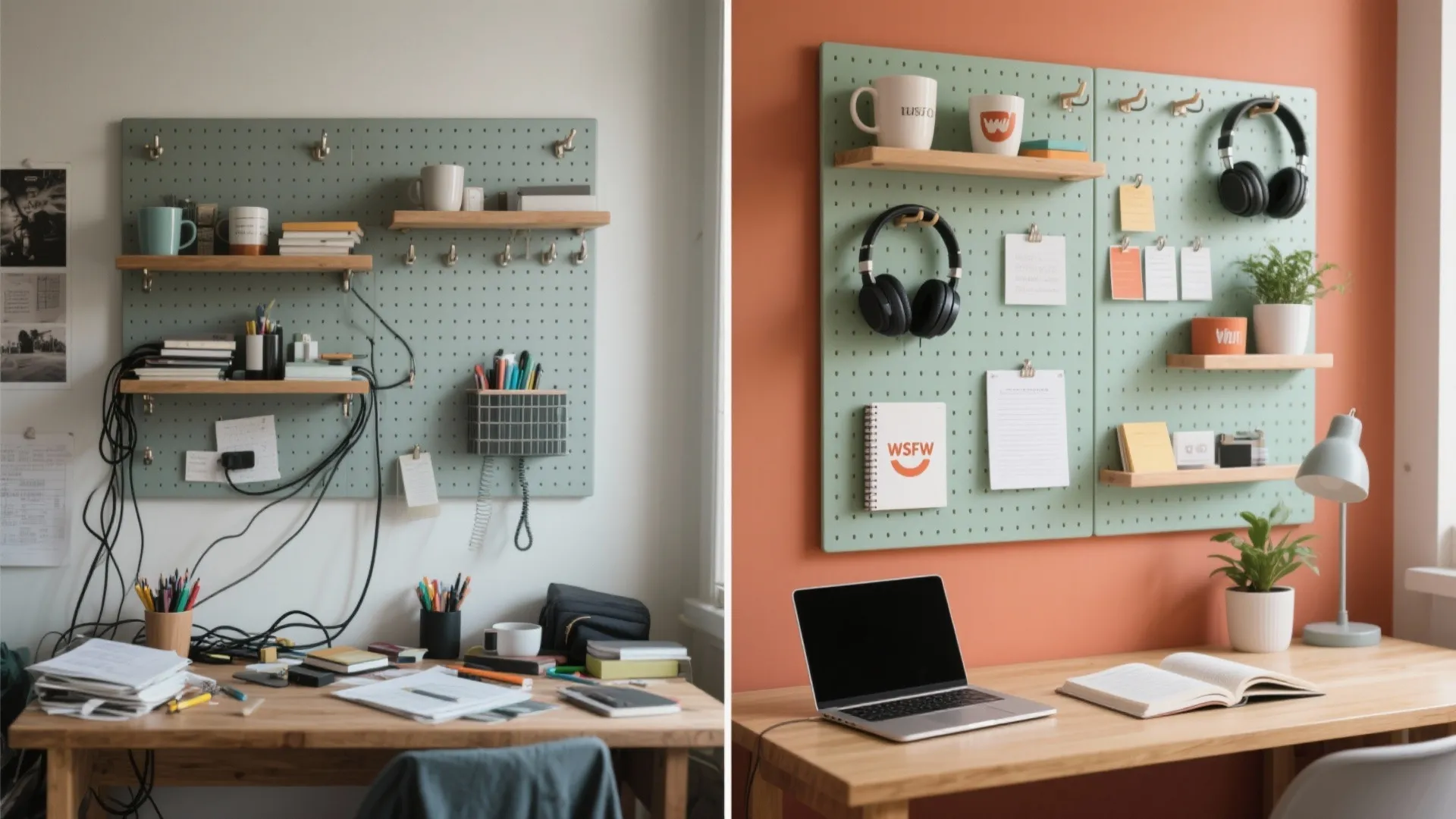 Vertical Pegboard + Personalized Storage System