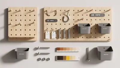 Modern Pegboard Storage System for Home Organization