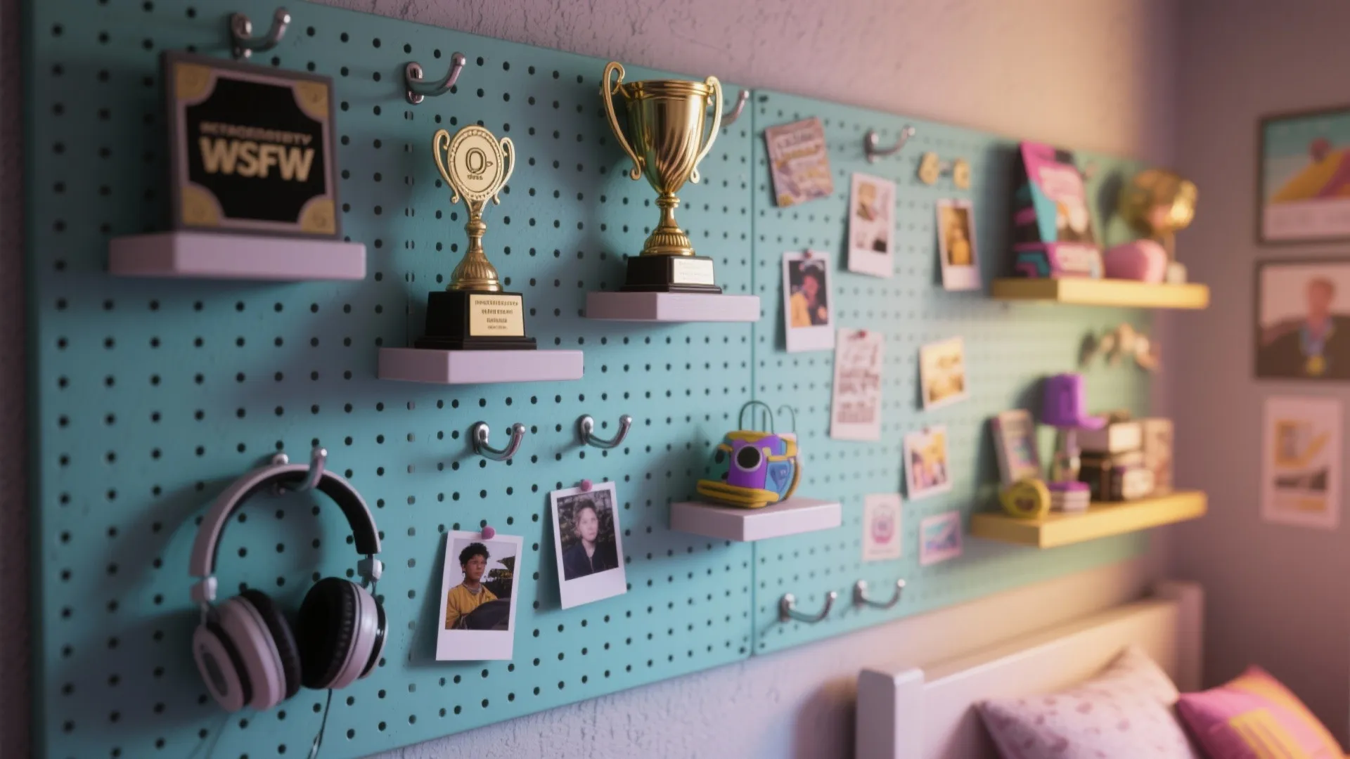 4. Statement Wall That Doubles as Storage